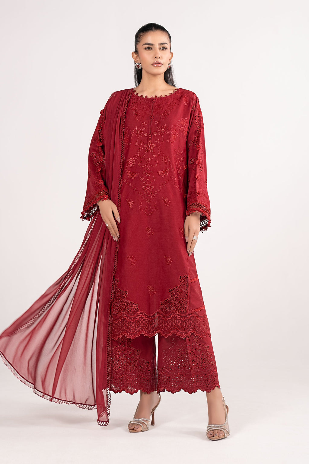 Maria B | Eid Collection 26 | 3 Piece Embroidered Dobby Lawn Suit