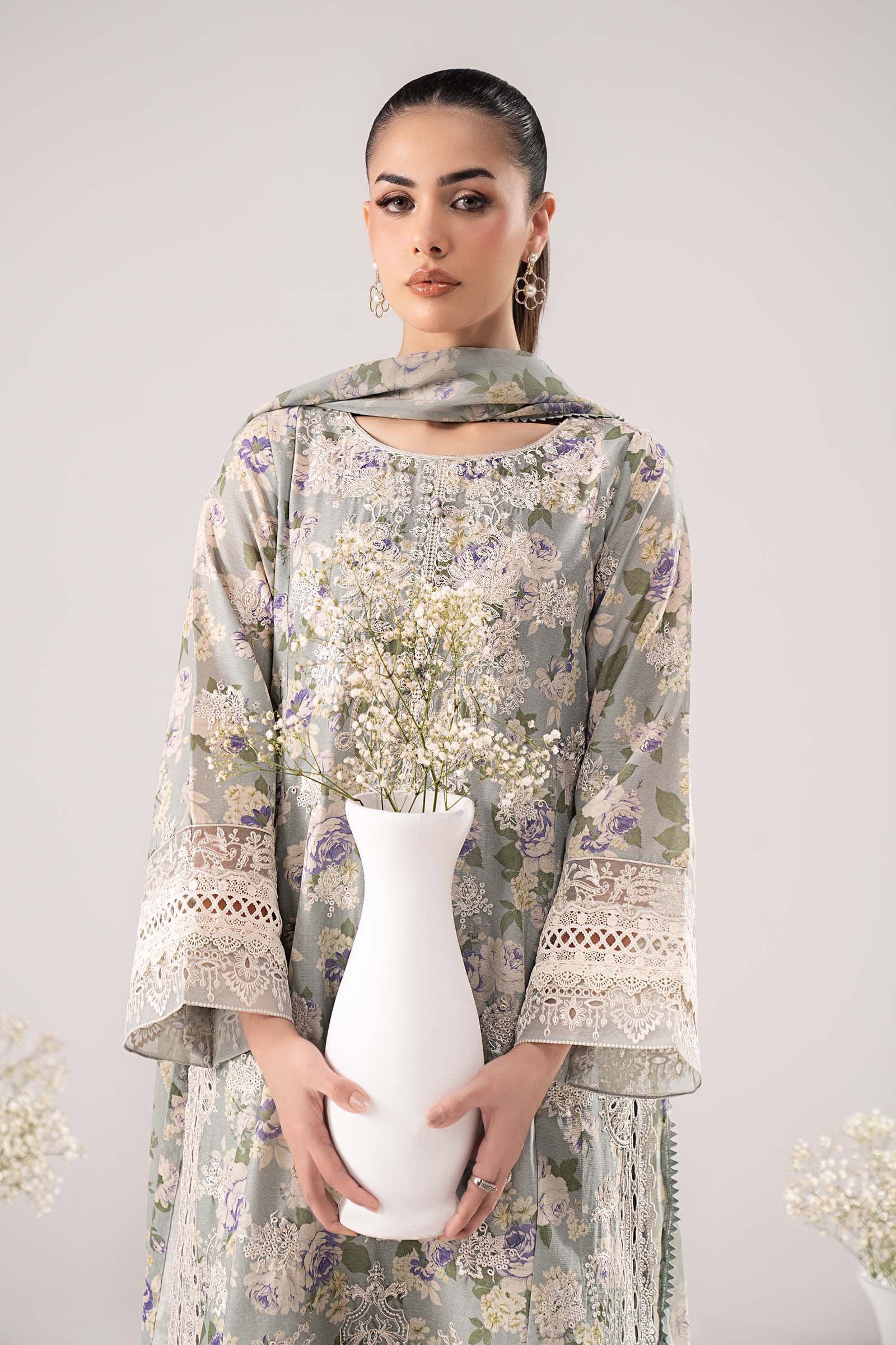 Maria B | Eid Collection 26 | 3 Piece Embroidered Dobby Lawn Suit