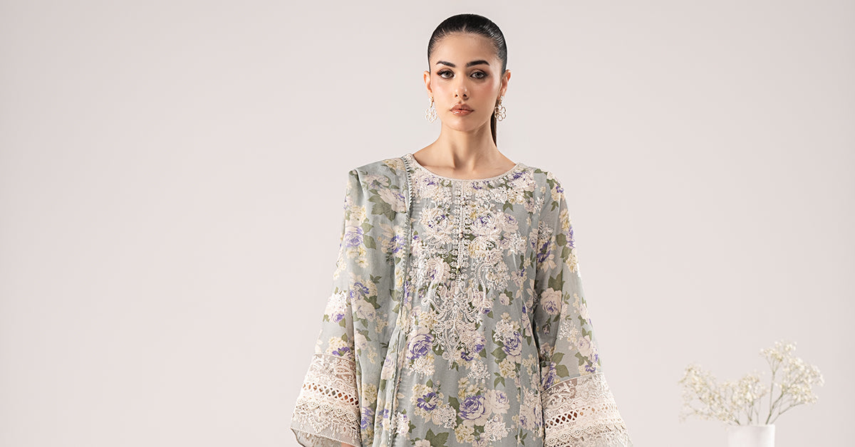 Maria B | Eid Collection 26 | 3 Piece Embroidered Dobby Lawn Suit