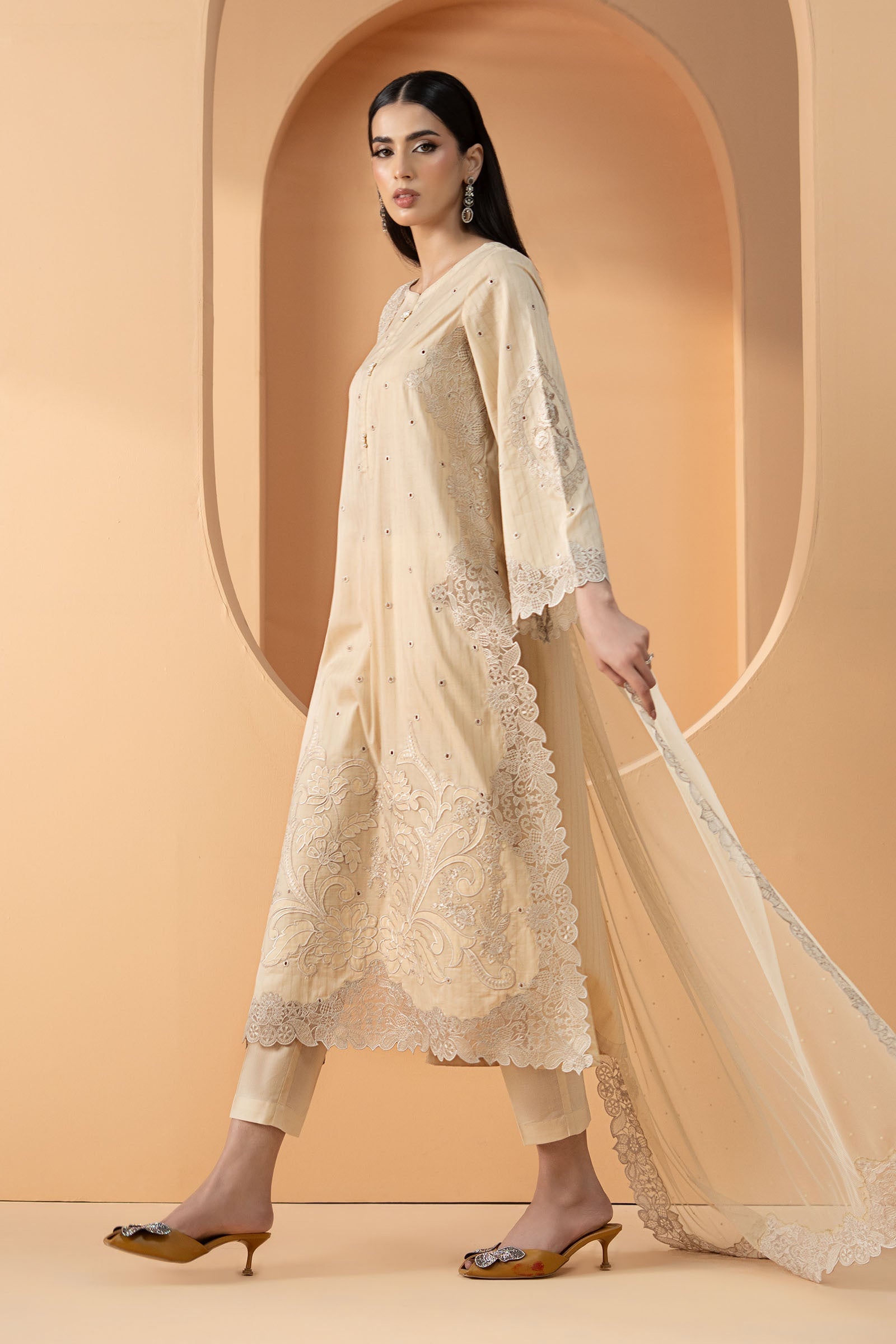 Maria B | Eid Collection 26 | 3 Piece Embroidered Dobby Lawn Suit