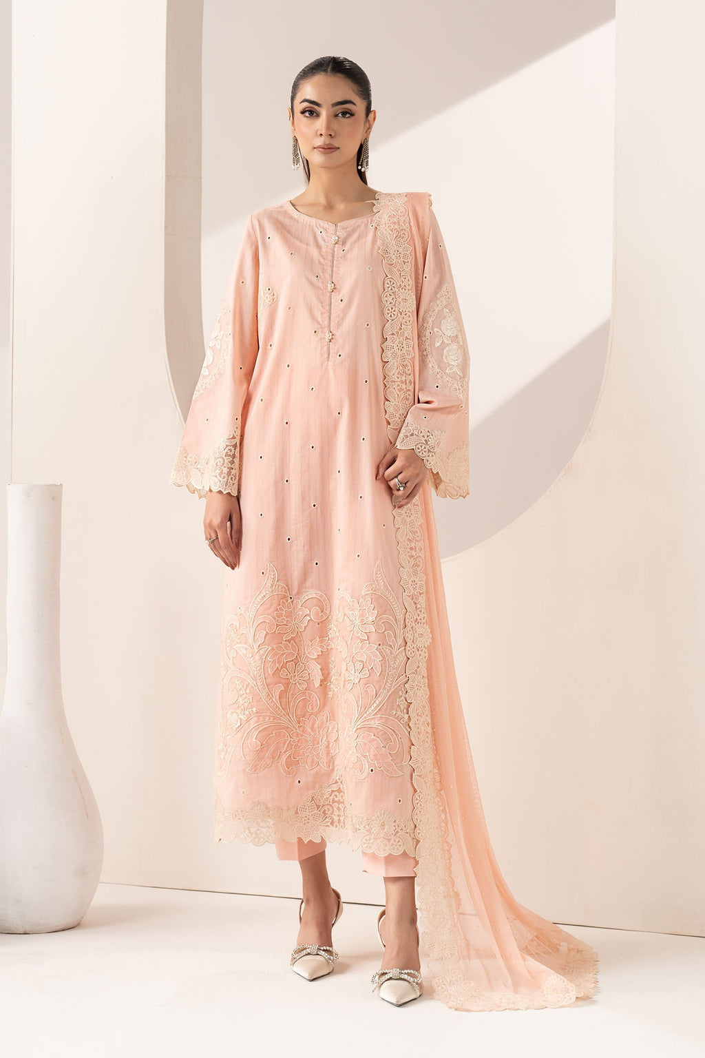 Maria B | Eid Collection 26 | 3 Piece Embroidered Dobby Lawn Suit