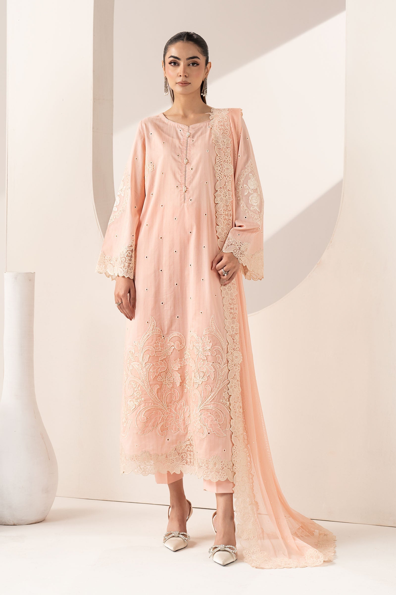 Maria B | Eid Collection 26 | 3 Piece Embroidered Dobby Lawn Suit