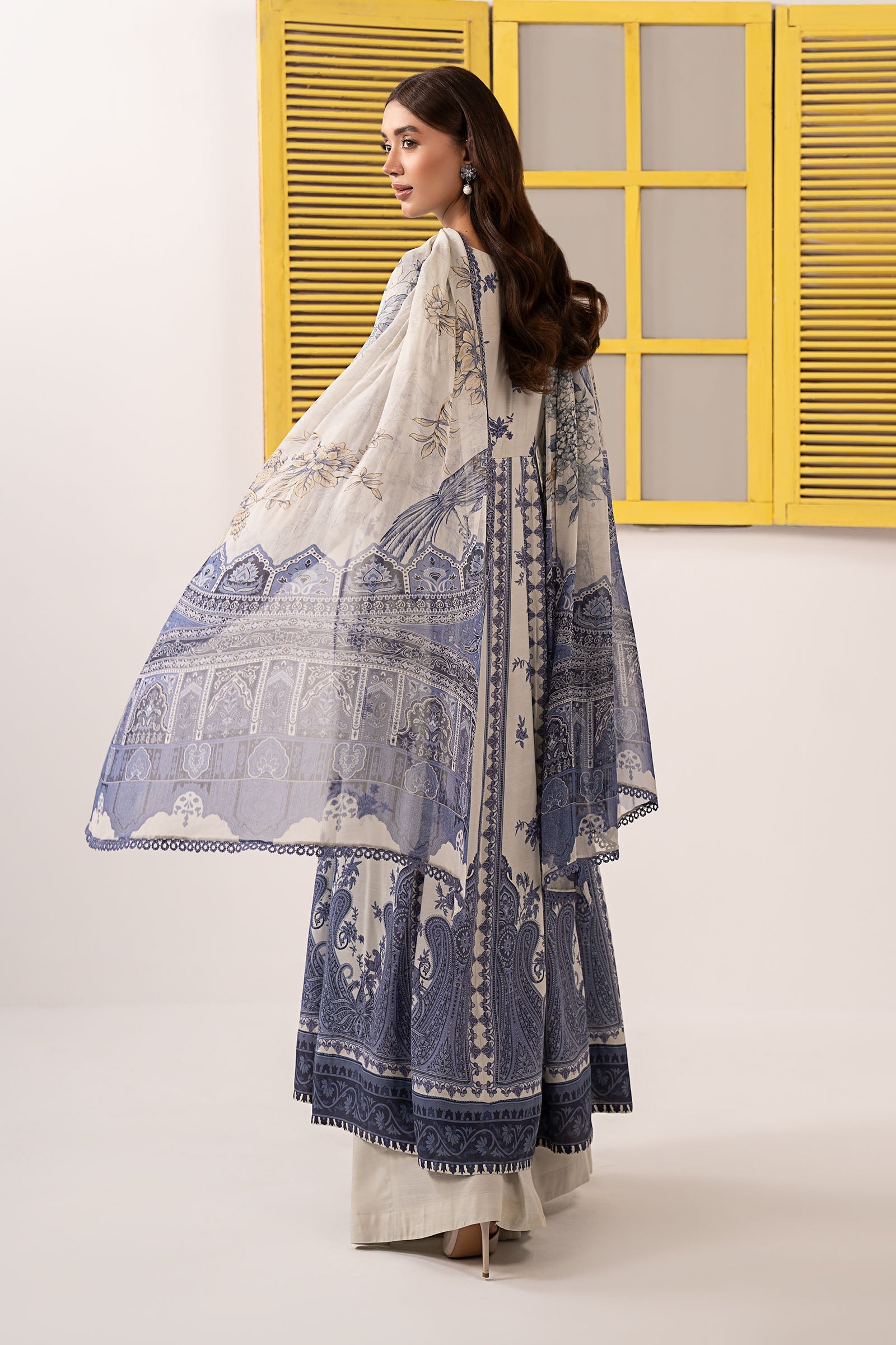 Maria B | Eid Collection 26 | 3 Piece Embroidered Pk Raw Silk Suit