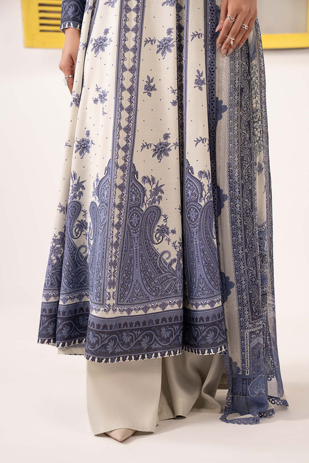 Maria B | Eid Collection 26 | 3 Piece Embroidered Pk Raw Silk Suit