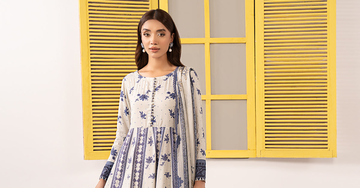 Maria B | Eid Collection 26 | 3 Piece Embroidered Pk Raw Silk Suit
