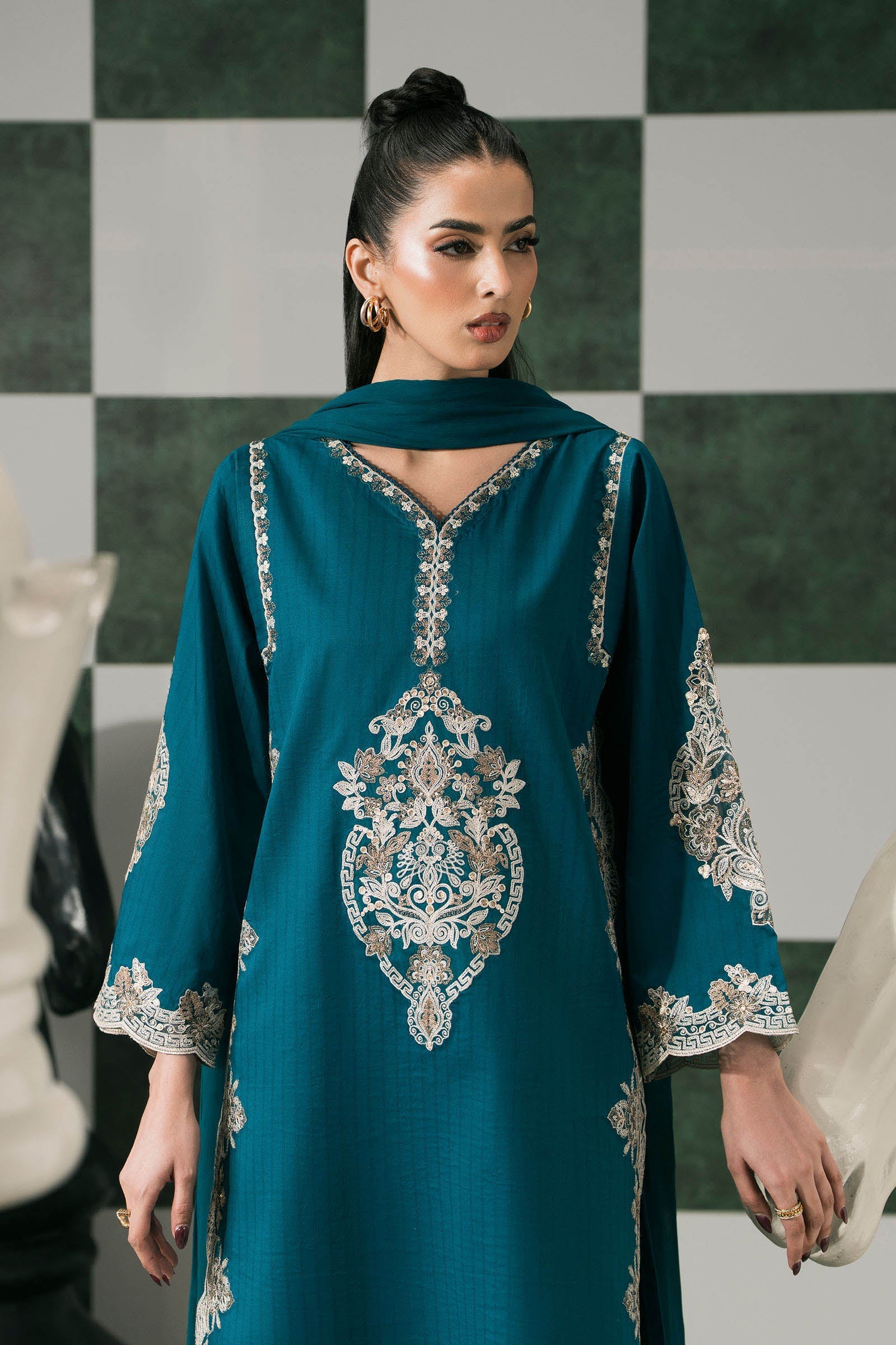 Maria B | Eid Collection 26 | 3 Piece Embroidered Dobby Lawn Suit