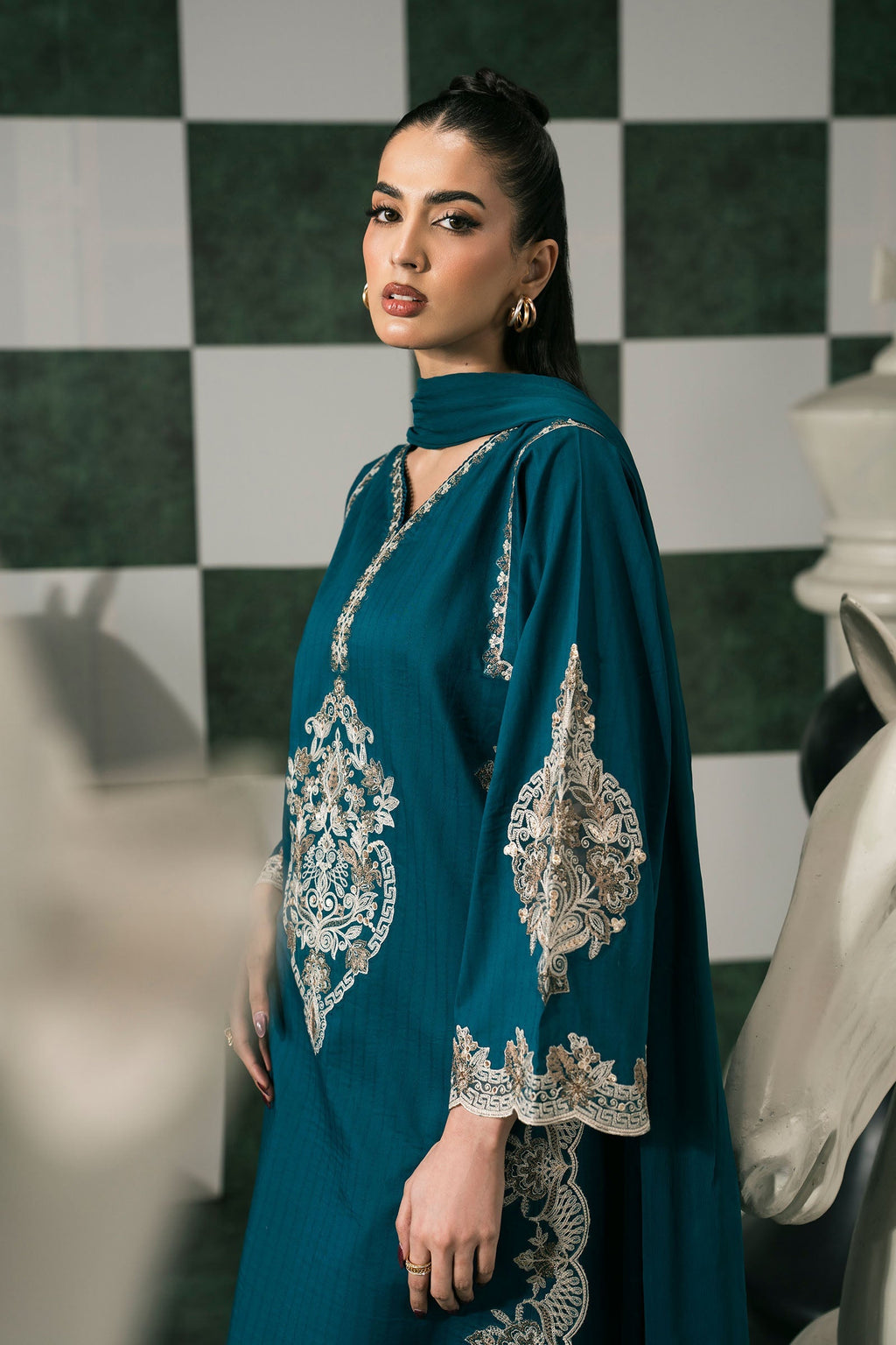 Maria B | Eid Collection 26 | 3 Piece Embroidered Dobby Lawn Suit