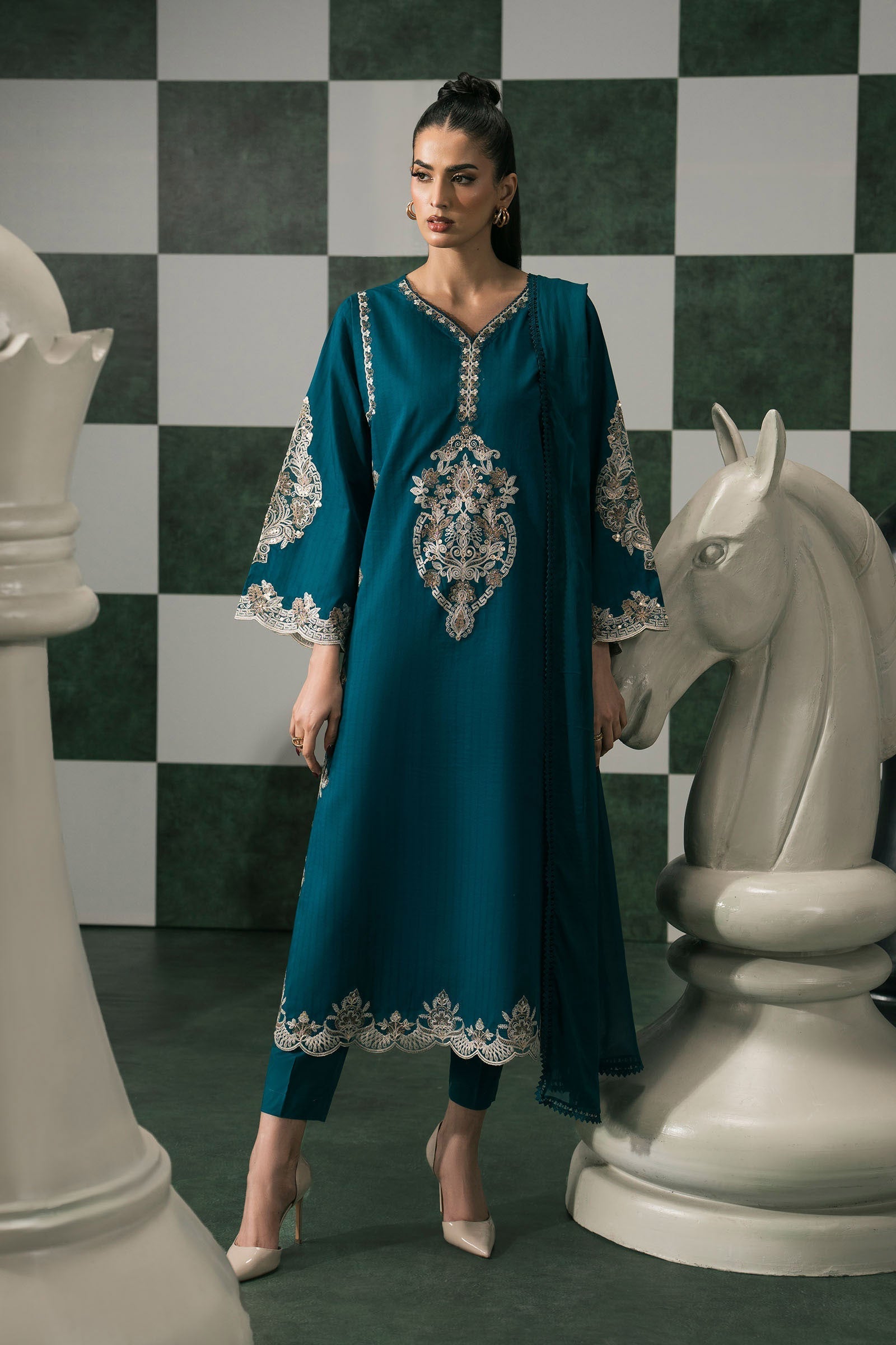Maria B | Eid Collection 26 | 3 Piece Embroidered Dobby Lawn Suit