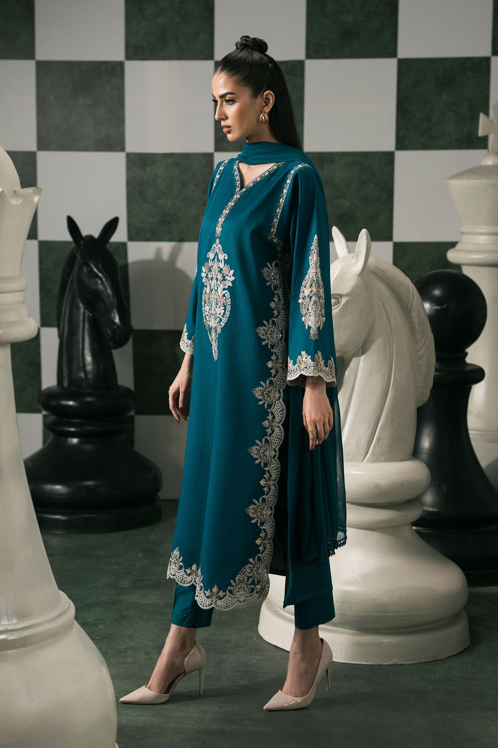 Maria B | Eid Collection 26 | 3 Piece Embroidered Dobby Lawn Suit