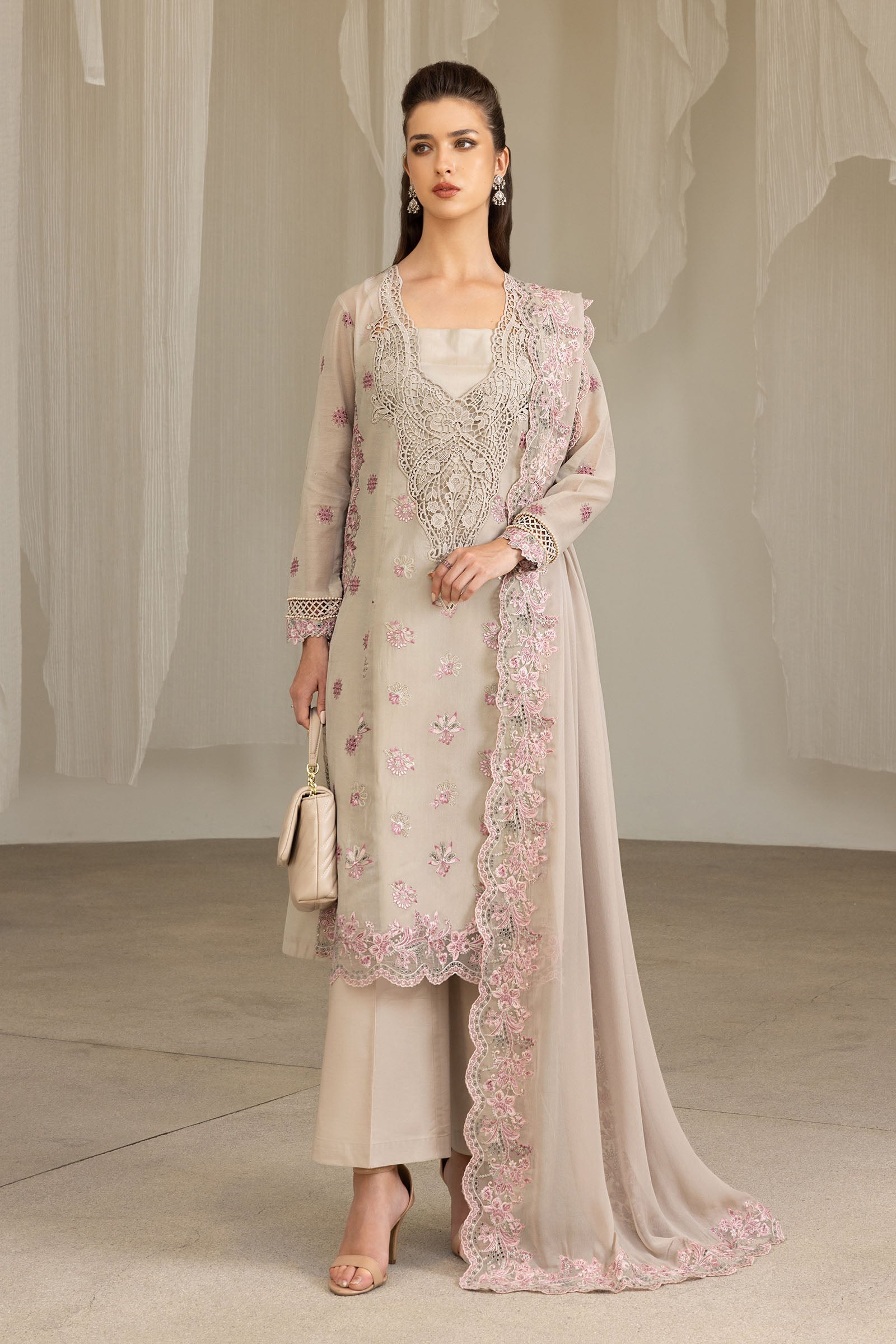 Maria B | Eid Collection 26 | 3 Piece Embroidered Paper Cotton Suit