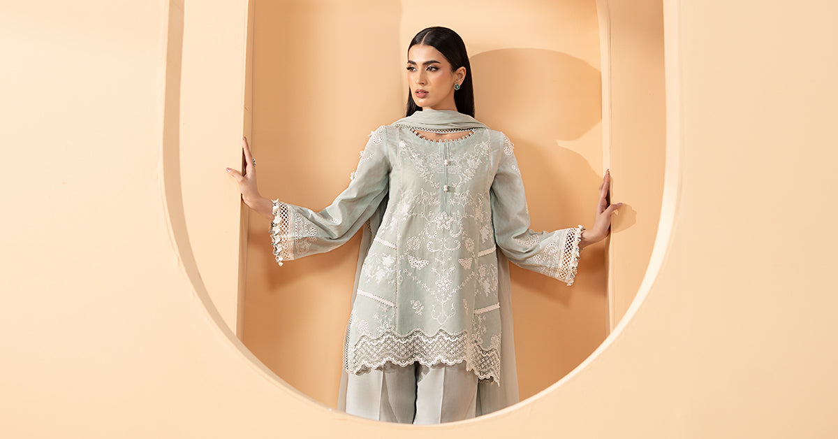 Maria B | Eid Collection 26 | 3 Piece Embroidered Dobby Lawn Suit