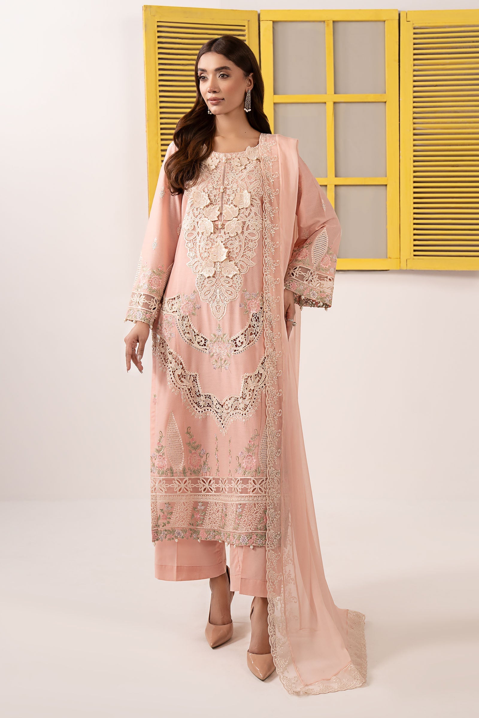 Maria B | Eid Collection 26 | 3 Piece Embroidered Dobby Lawn Suit