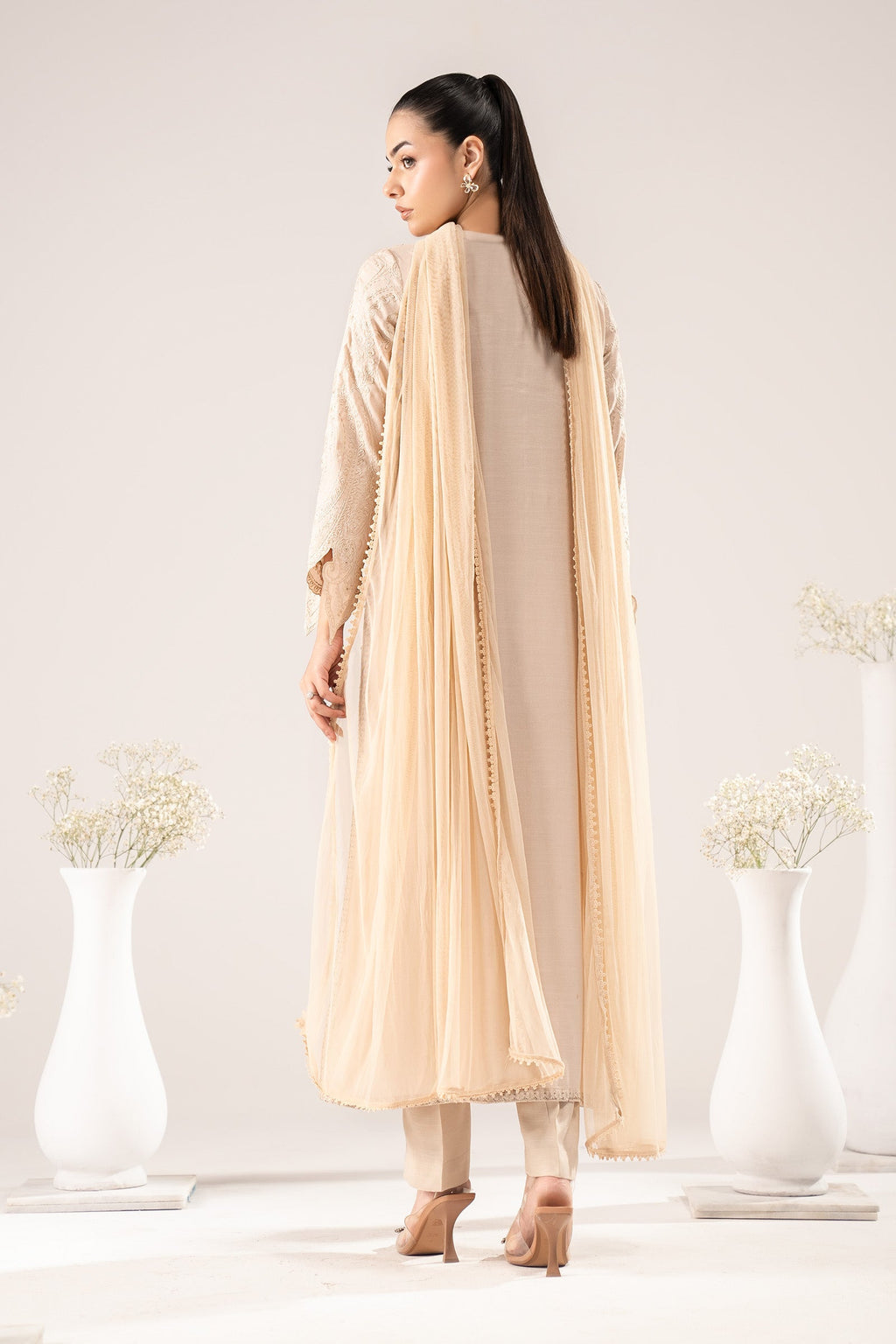 Maria B | Eid Collection 26 | 3 Piece Embroidered Raw Silk Suit