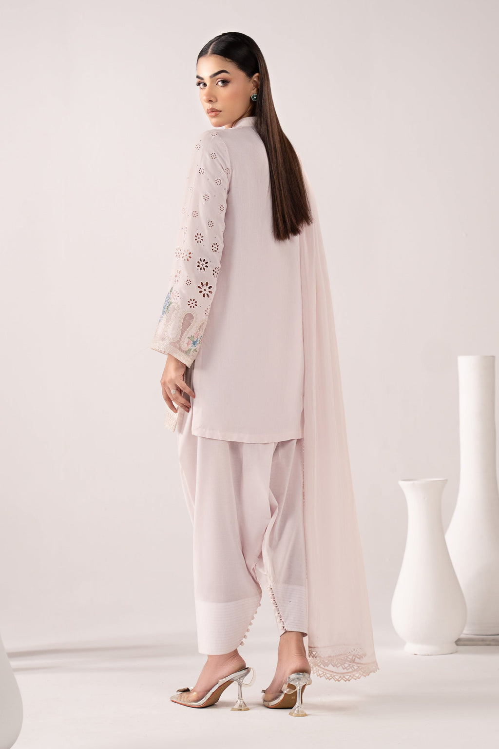 Maria B | Eid Collection 26 | 3 Piece Embroidered Pk Raw Silk Suit