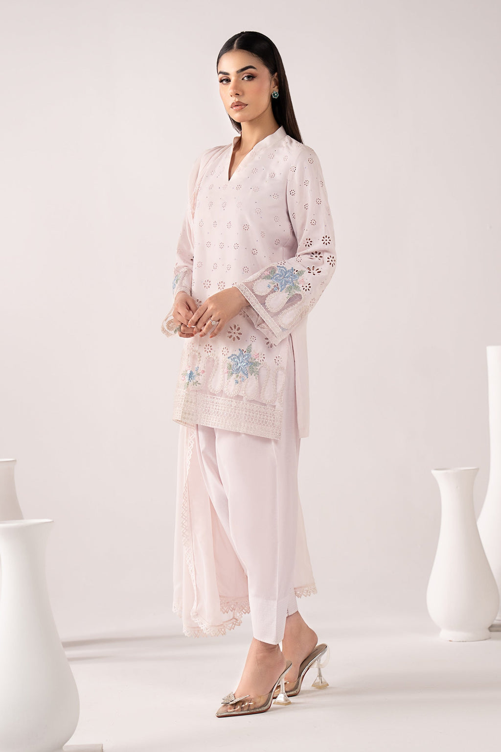 Maria B | Eid Collection 26 | 3 Piece Embroidered Pk Raw Silk Suit