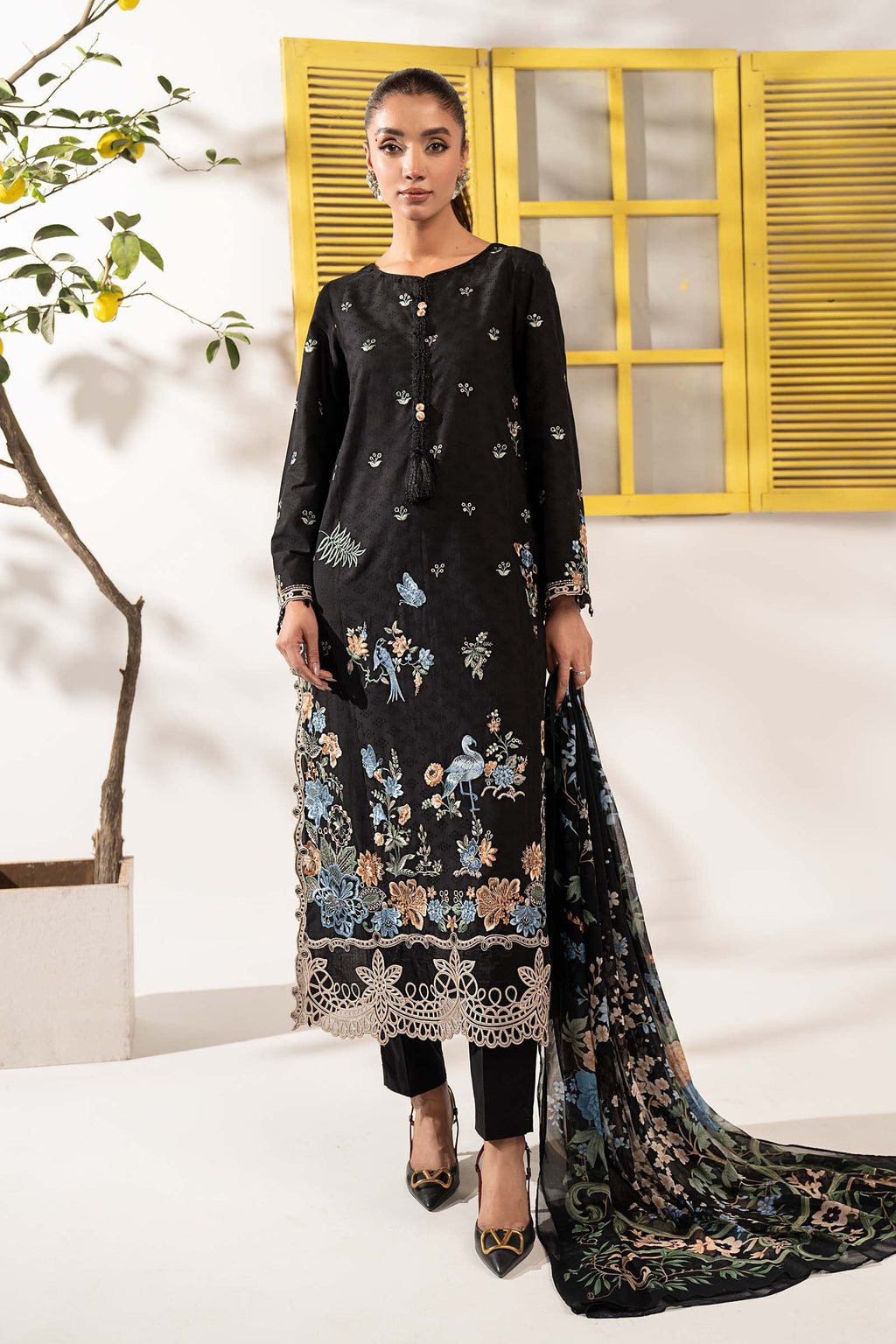 Maria B | Eid Collection 26 | 3 Piece Embroidered Dobby Lawn Suit