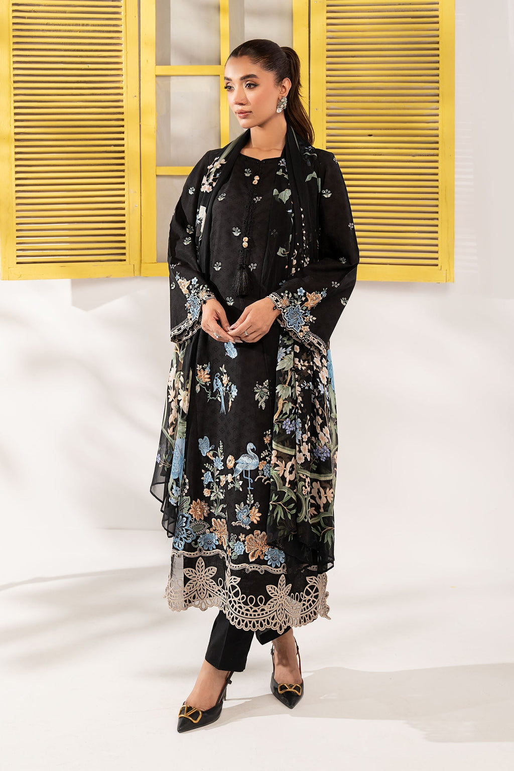 Maria B | Eid Collection 26 | 3 Piece Embroidered Dobby Lawn Suit