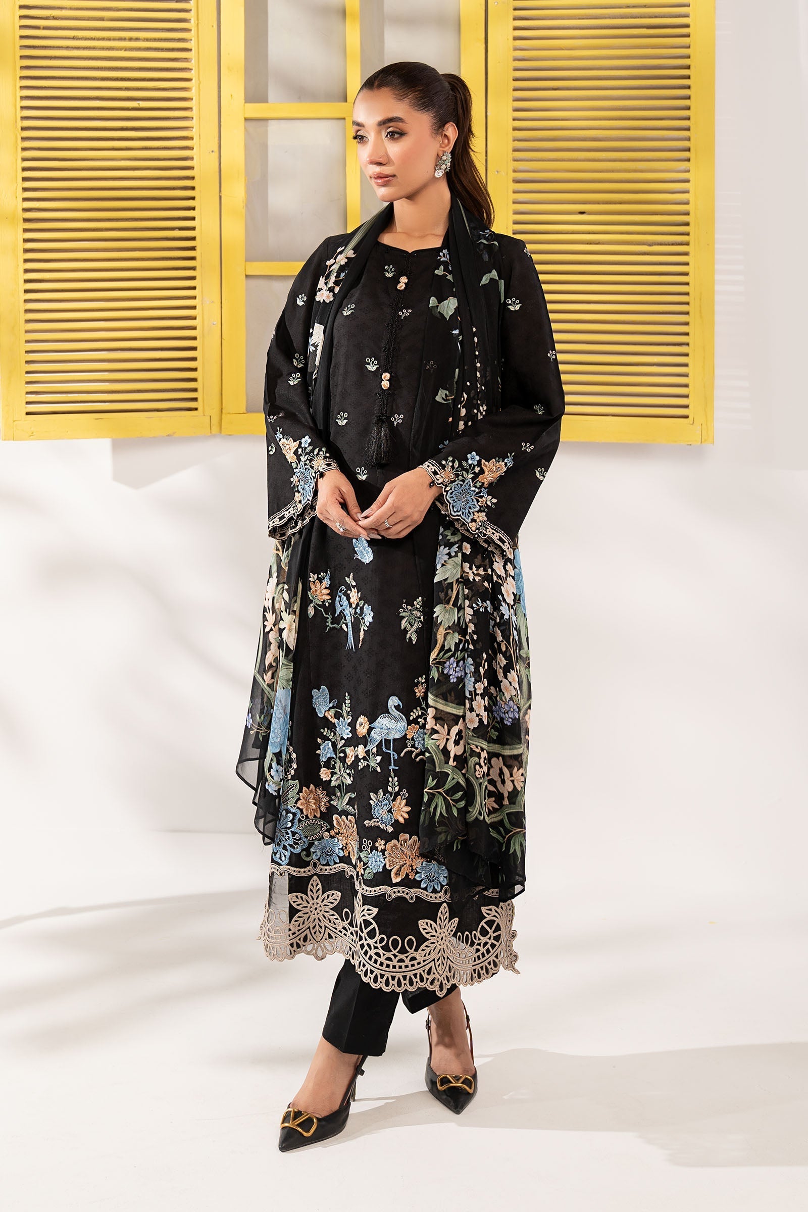 Maria B | Eid Collection 26 | 3 Piece Embroidered Dobby Lawn Suit