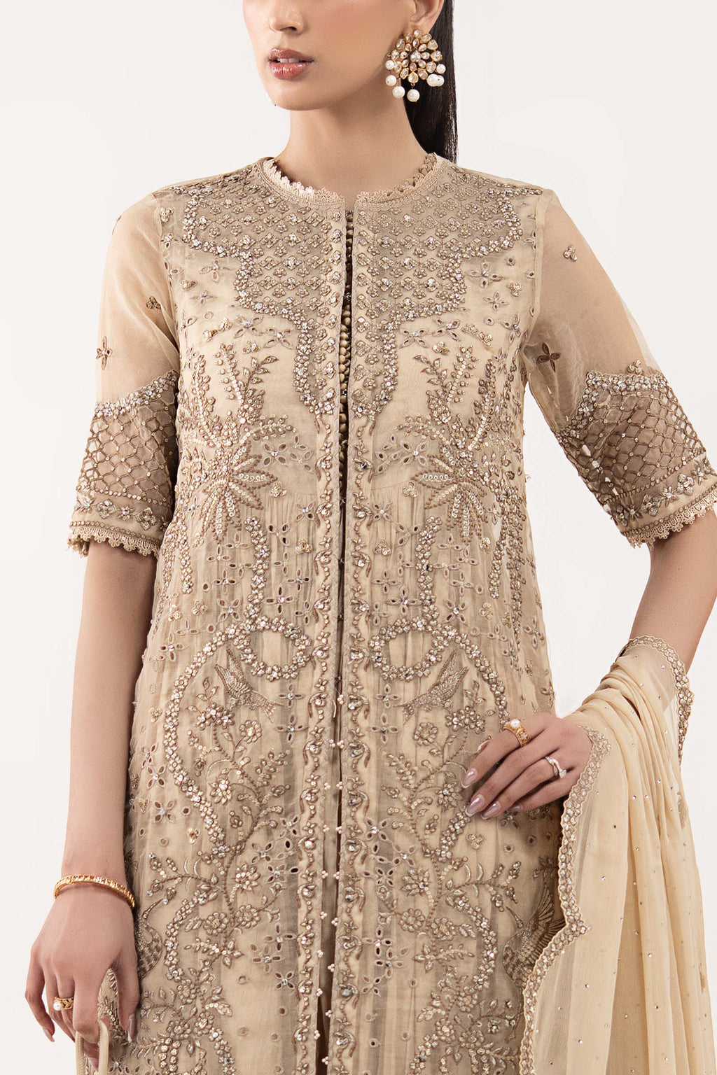 Maria B | Eid Collection 26 | 3 Piece Embroidered Organza Suit