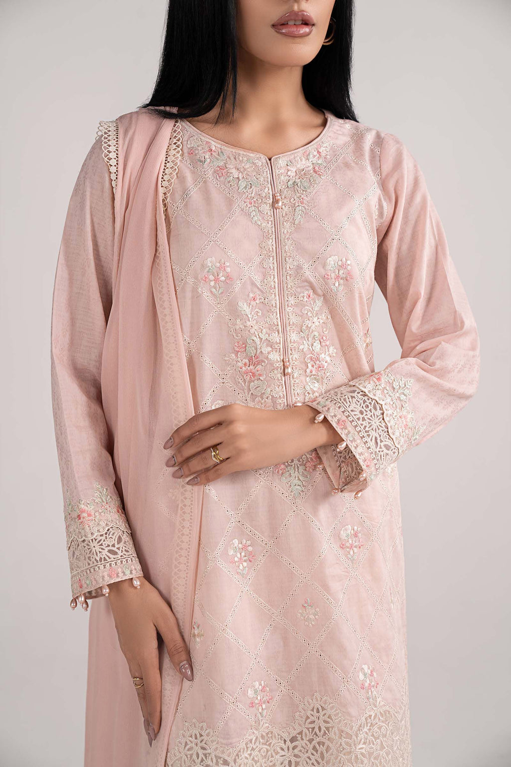Maria B | Eid Collection 26 | 3 Piece Embroidered Dobby Lawn Suit