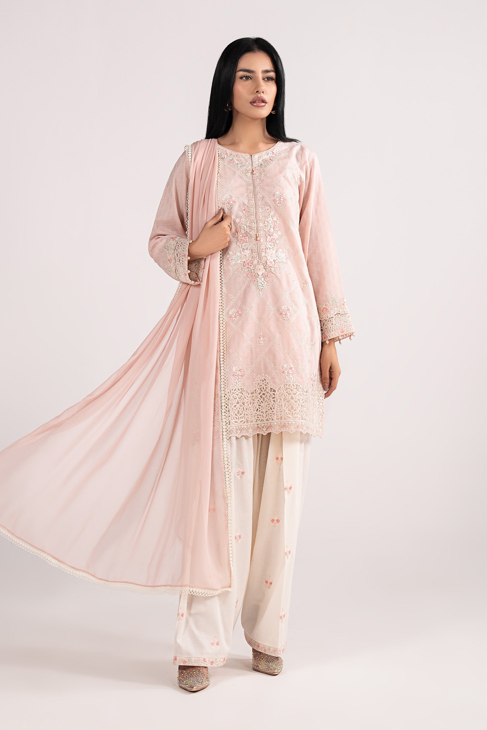Maria B | Eid Collection 26 | 3 Piece Embroidered Dobby Lawn Suit