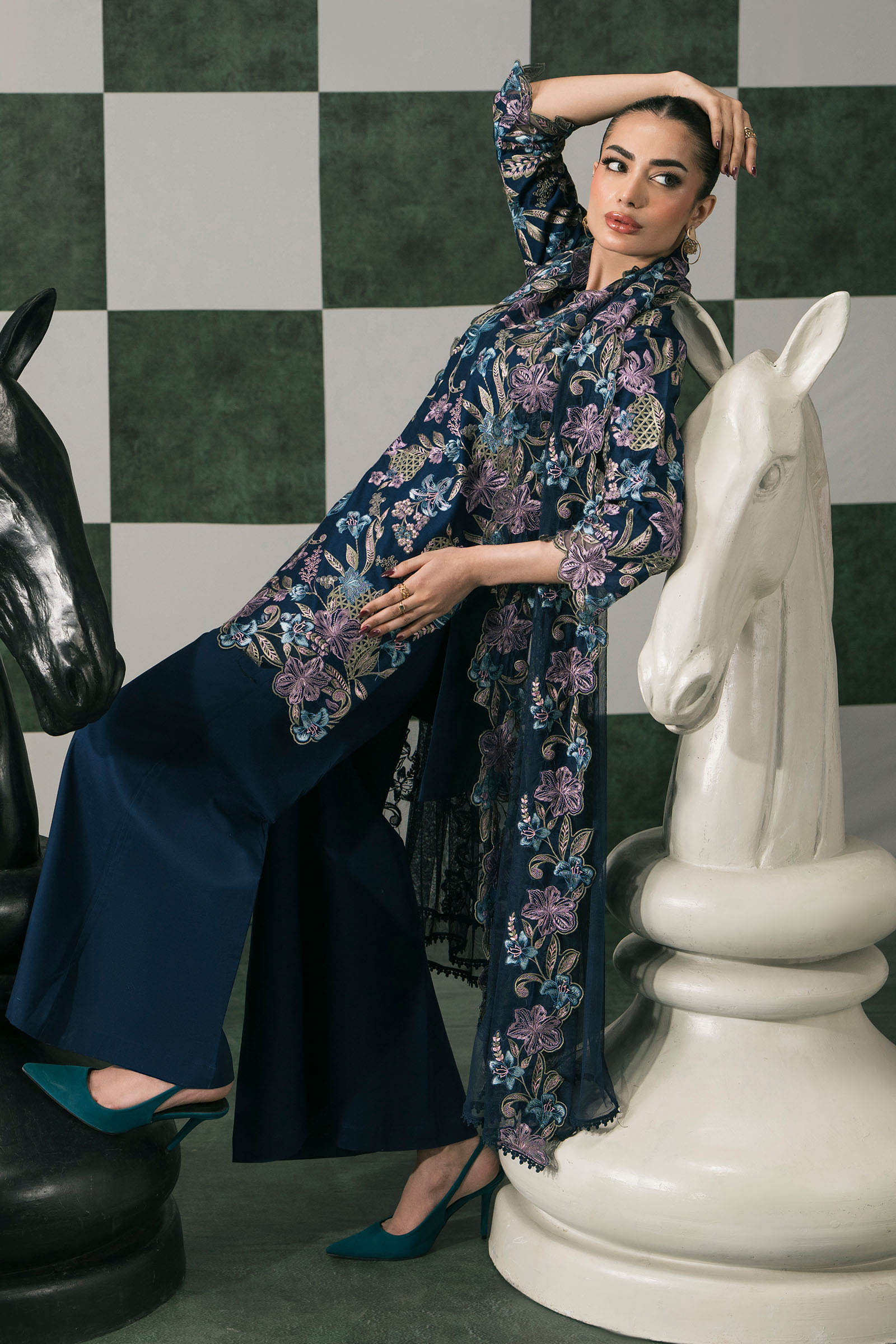 Maria B | Eid Collection 26 | 3 Piece Embroidered Dobby Lawn Suit
