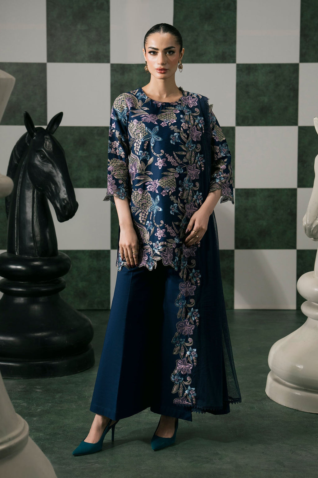 Maria B | Eid Collection 26 | 3 Piece Embroidered Dobby Lawn Suit