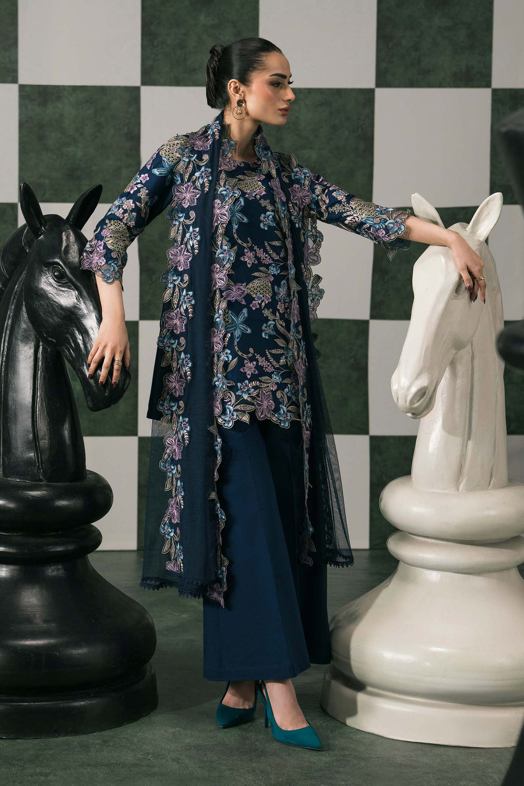 Maria B | Eid Collection 26 | 3 Piece Embroidered Dobby Lawn Suit