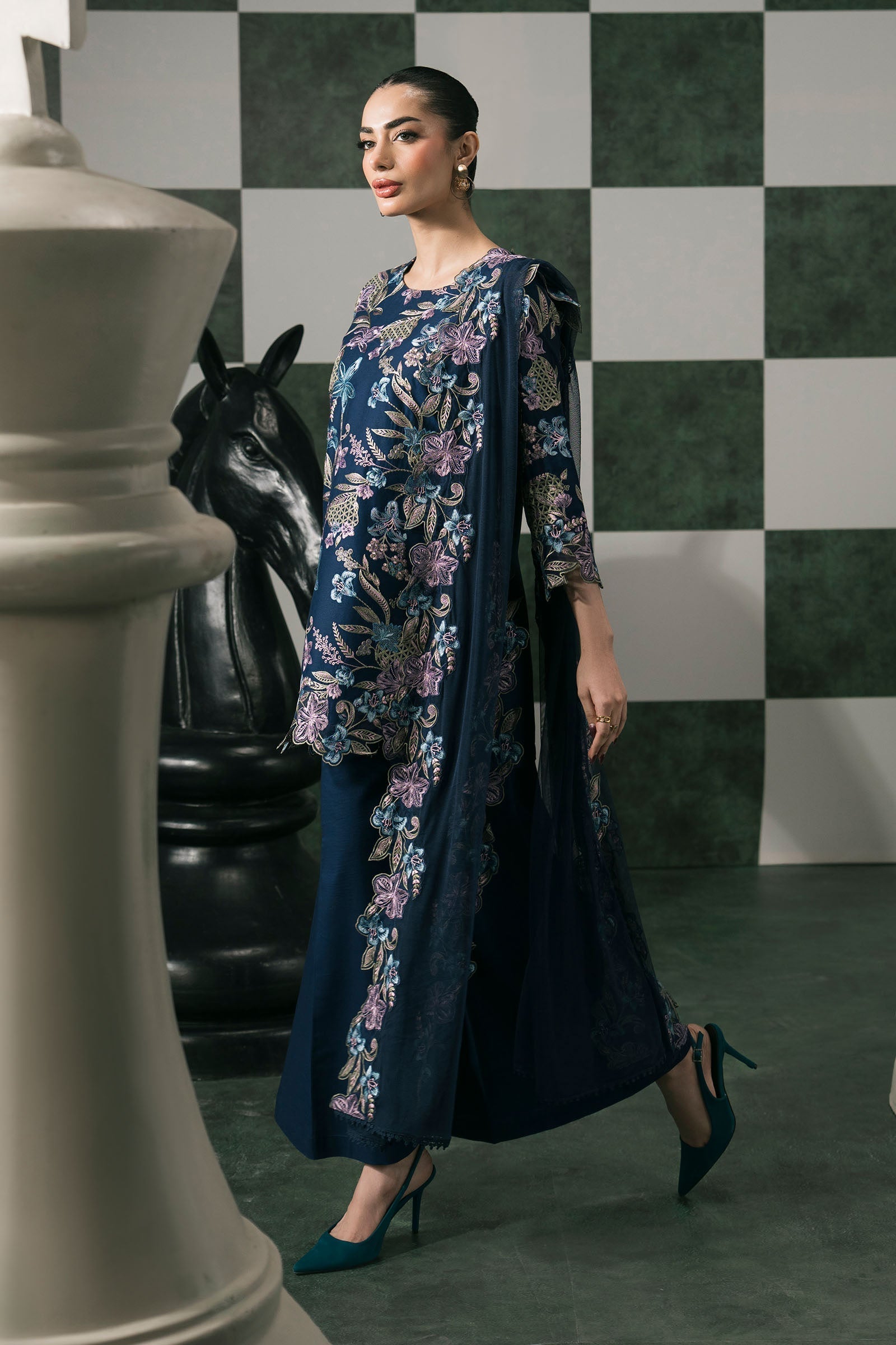 Maria B | Eid Collection 26 | 3 Piece Embroidered Dobby Lawn Suit