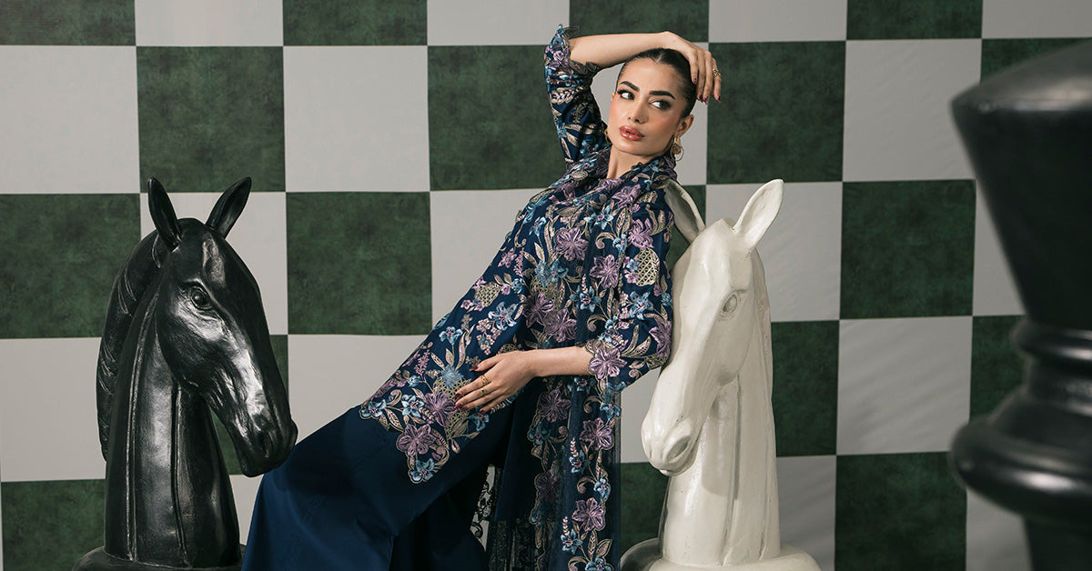 Maria B | Eid Collection 26 | 3 Piece Embroidered Dobby Lawn Suit