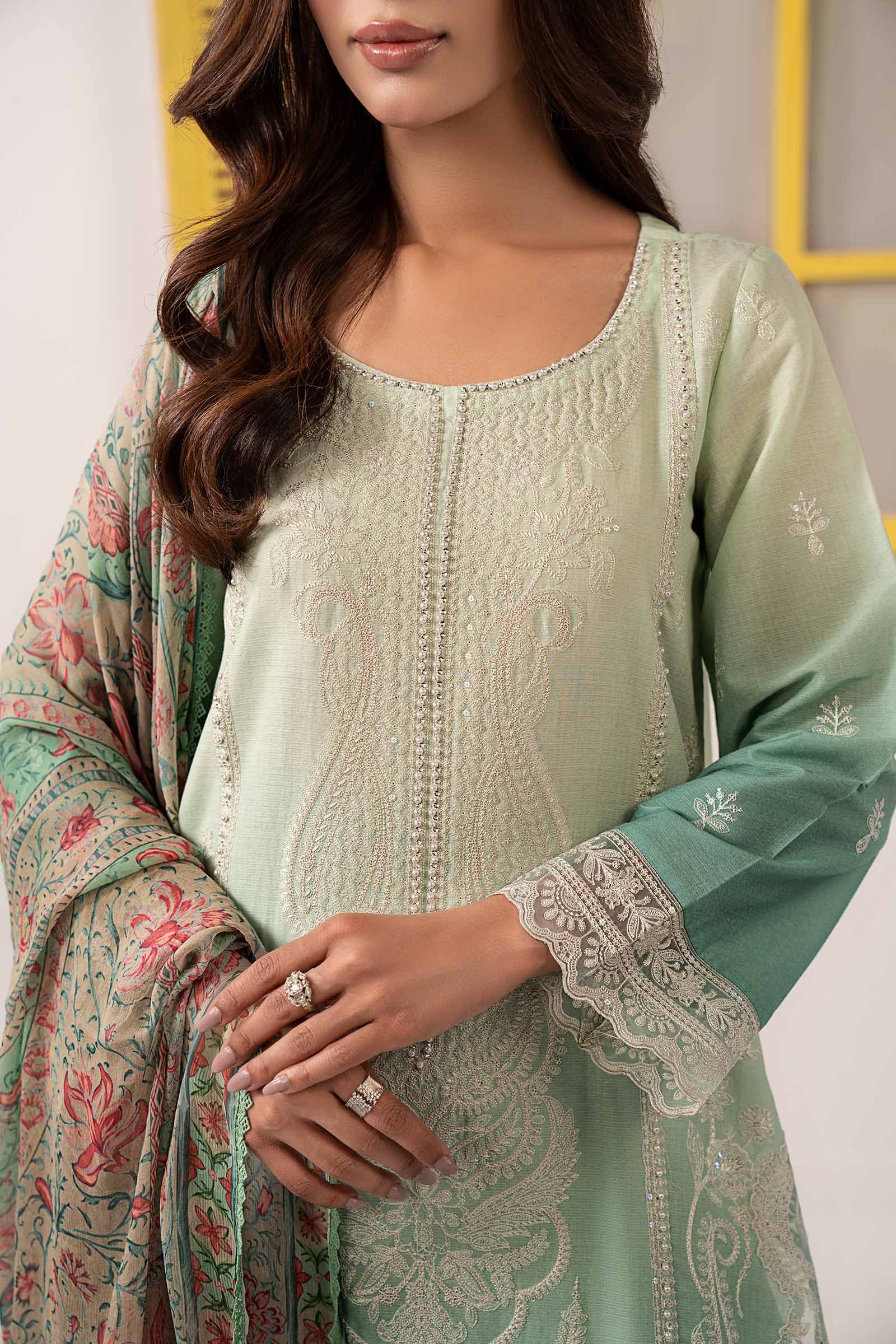 Maria B | Eid Collection 26 | 3 Piece Embroidered Dobby Lawn Suit