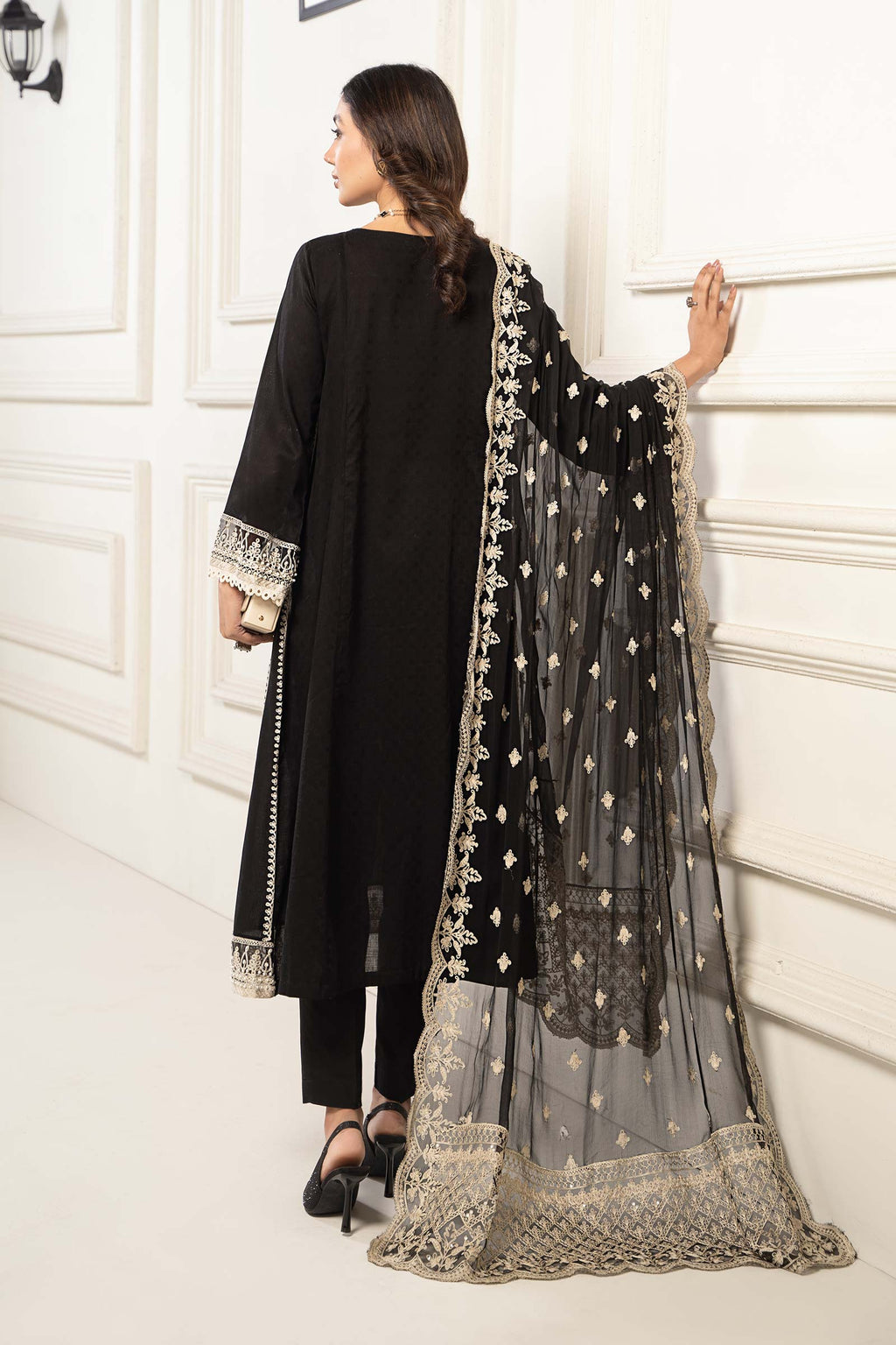 Maria B | Eid Collection 26 | 3 Piece Embroidered Self Jacquard Suit