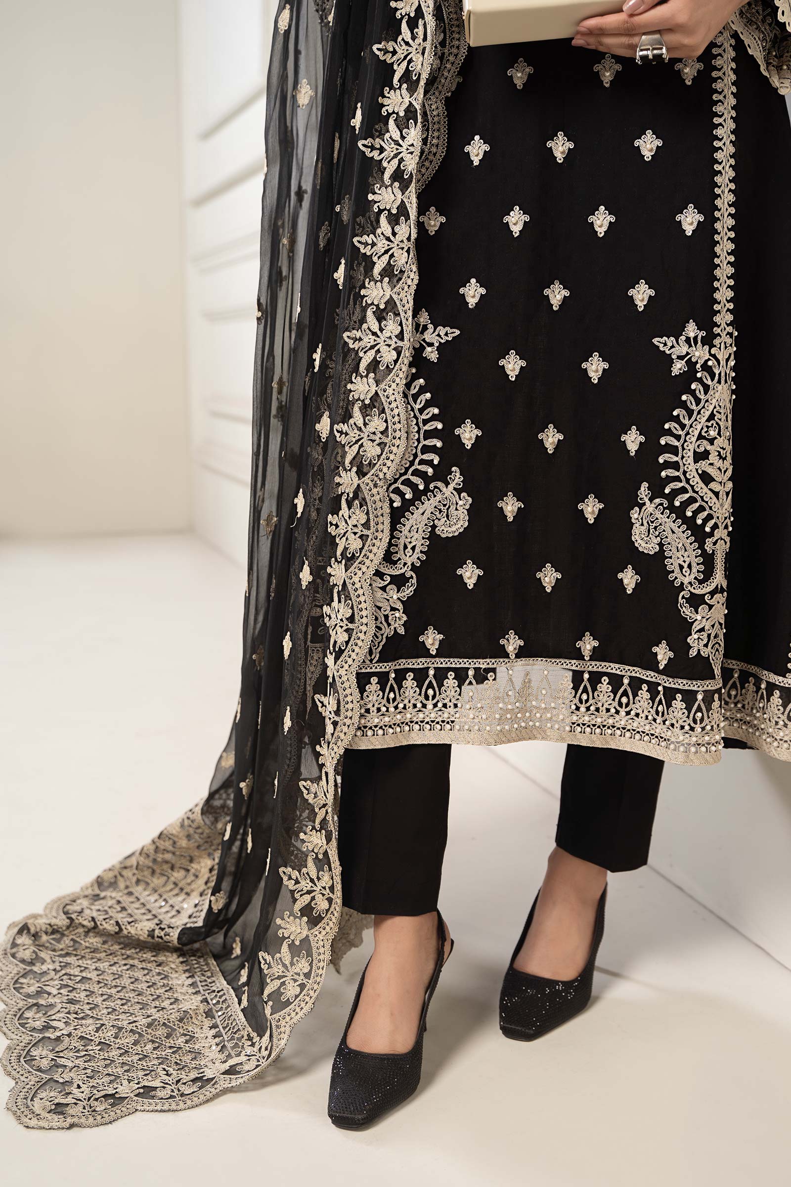 Maria B | Eid Collection 26 | 3 Piece Embroidered Self Jacquard Suit