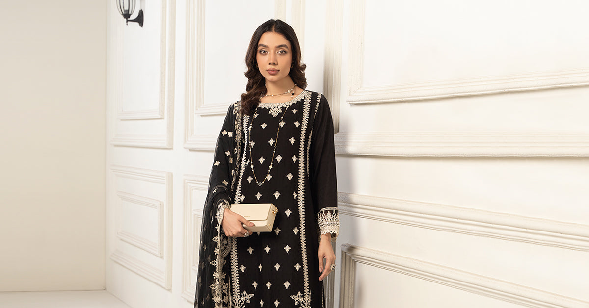 Maria B | Eid Collection 26 | 3 Piece Embroidered Self Jacquard Suit