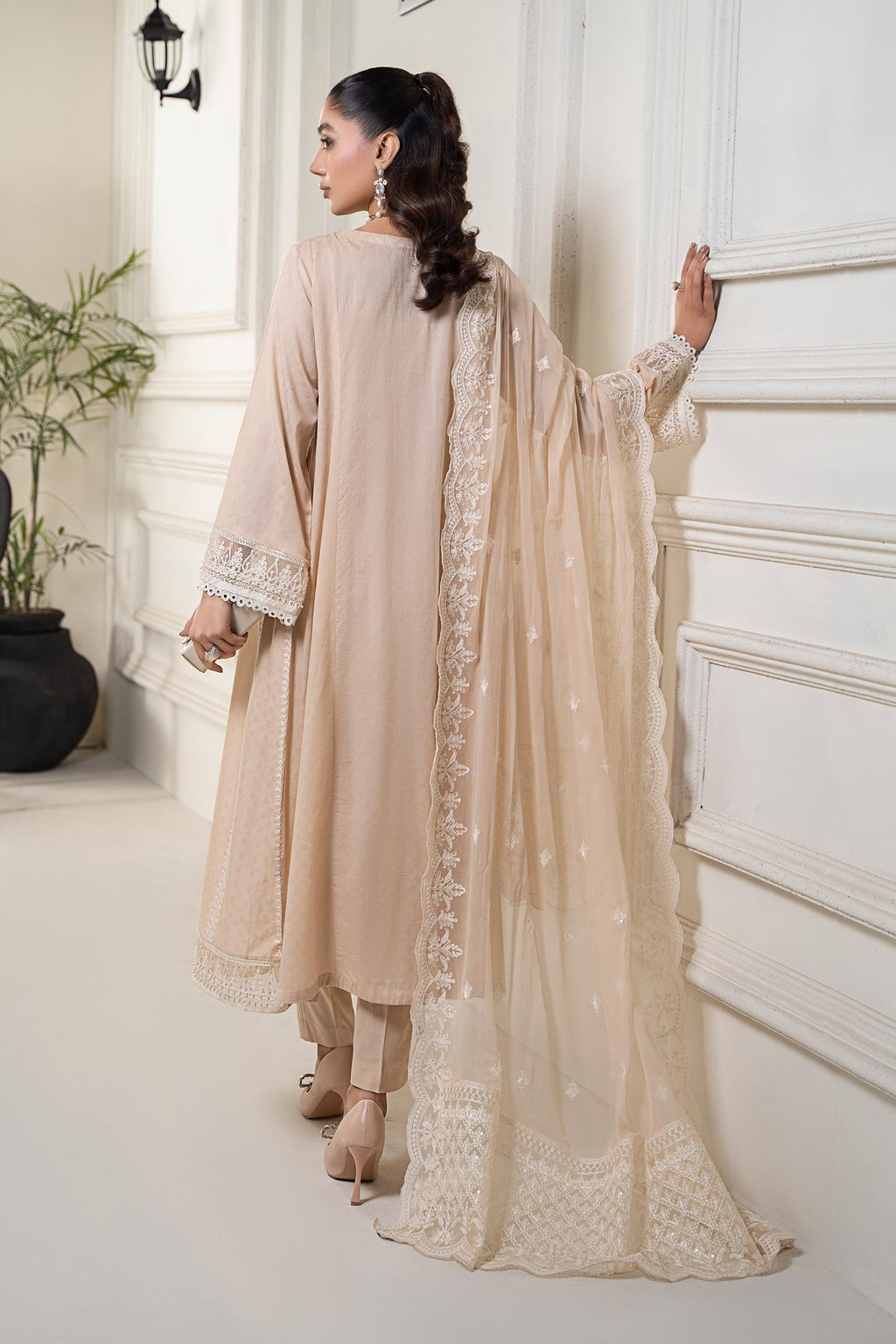 Maria B | Eid Collection 26 | 3 Piece Embroidered Self Jacquard Suit