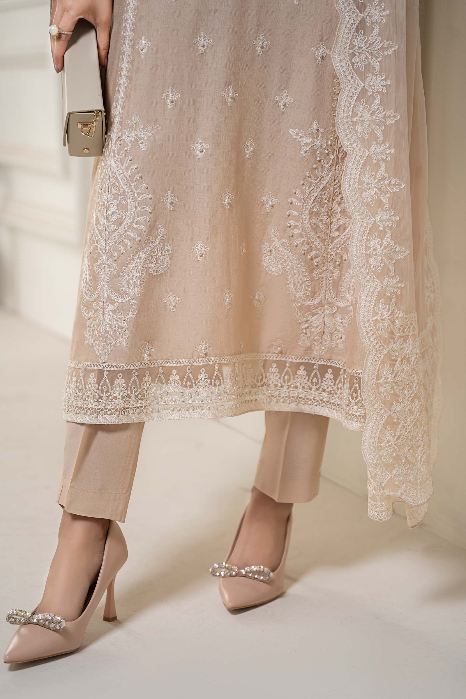 Maria B | Eid Collection 26 | 3 Piece Embroidered Self Jacquard Suit