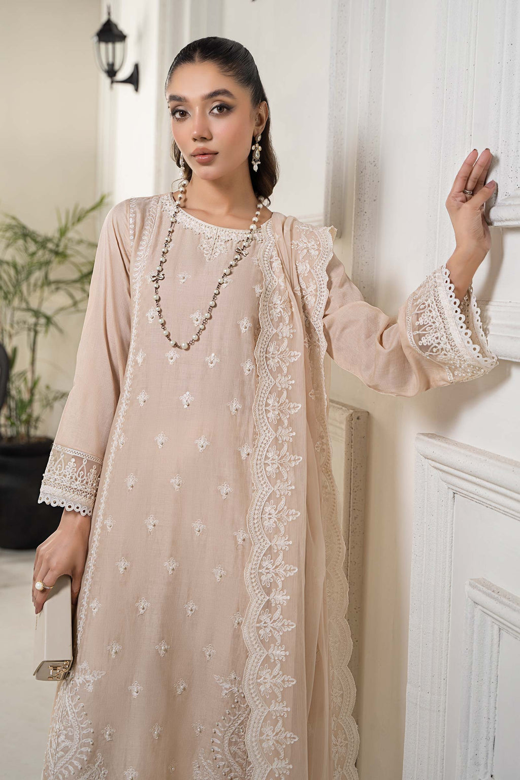 Maria B | Eid Collection 26 | 3 Piece Embroidered Self Jacquard Suit