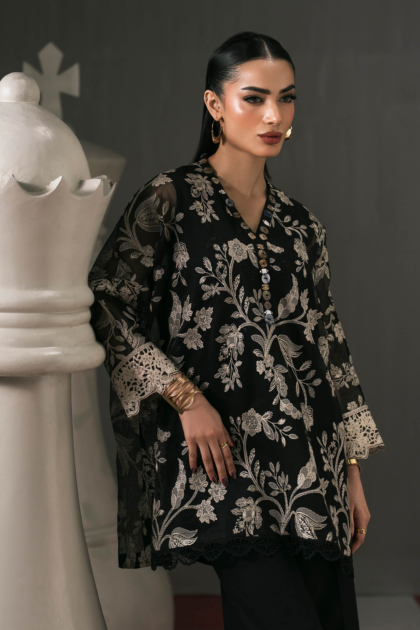 Maria B | Eid Collection 26 | 3 Piece Embroidered Cotton Net Suit