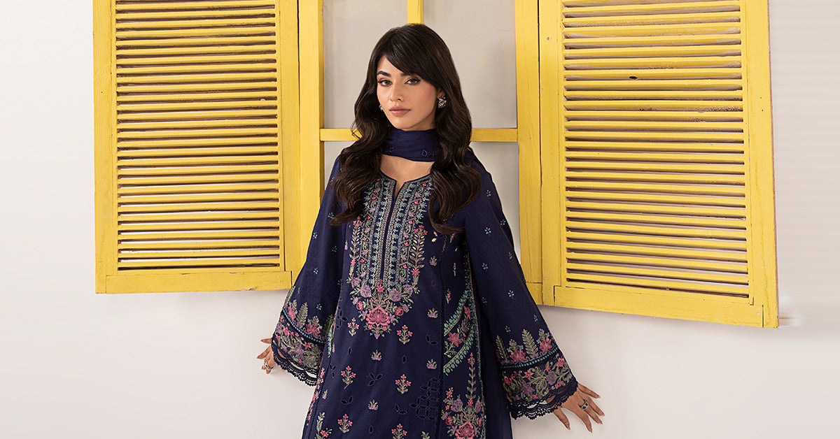 Maria B | Eid Collection 26 | 3 Piece Embroidered Dobby Lawn Suit