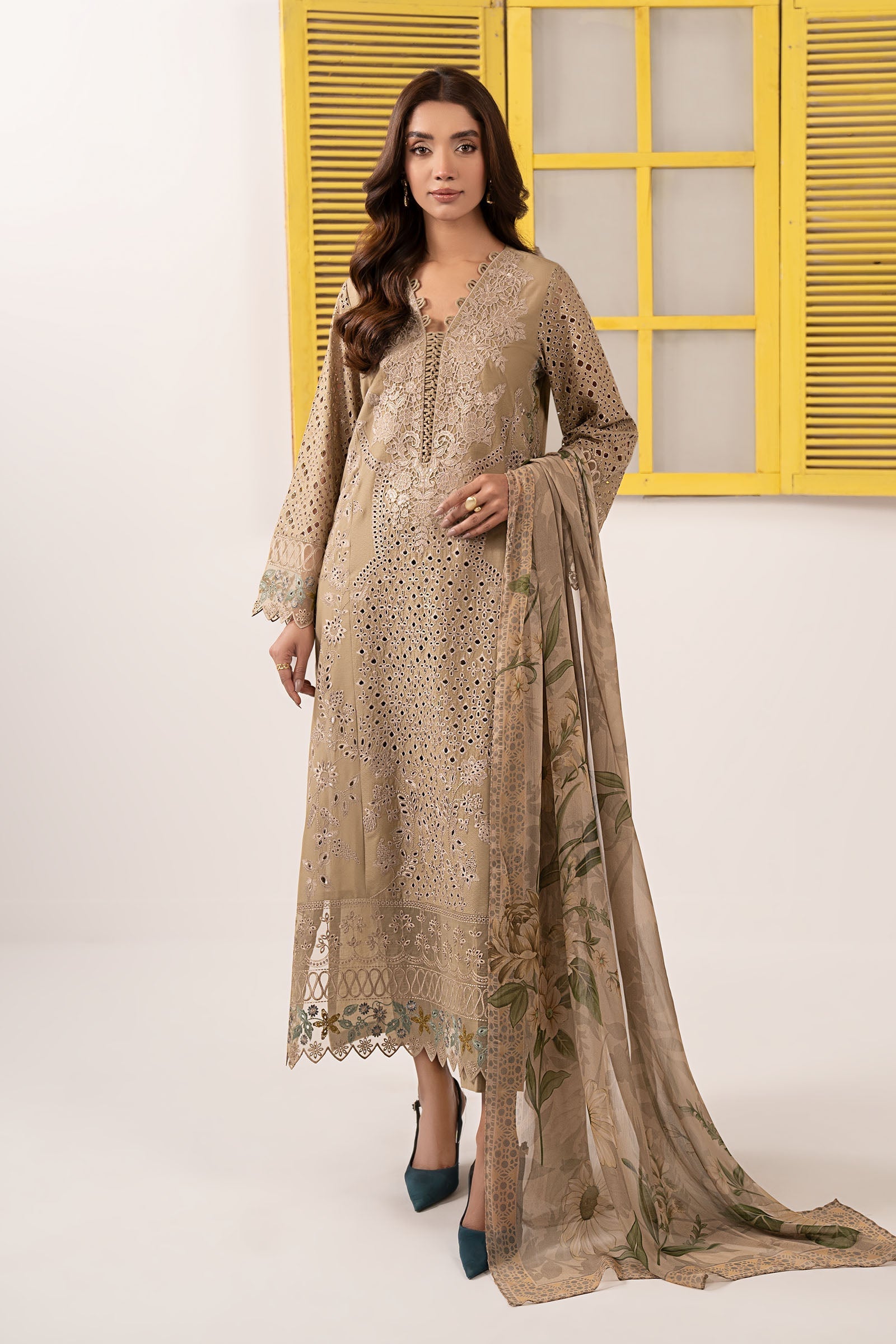 Maria B | Eid Collection 26 | 3 Piece Embroidered Dobby Lawn Suit