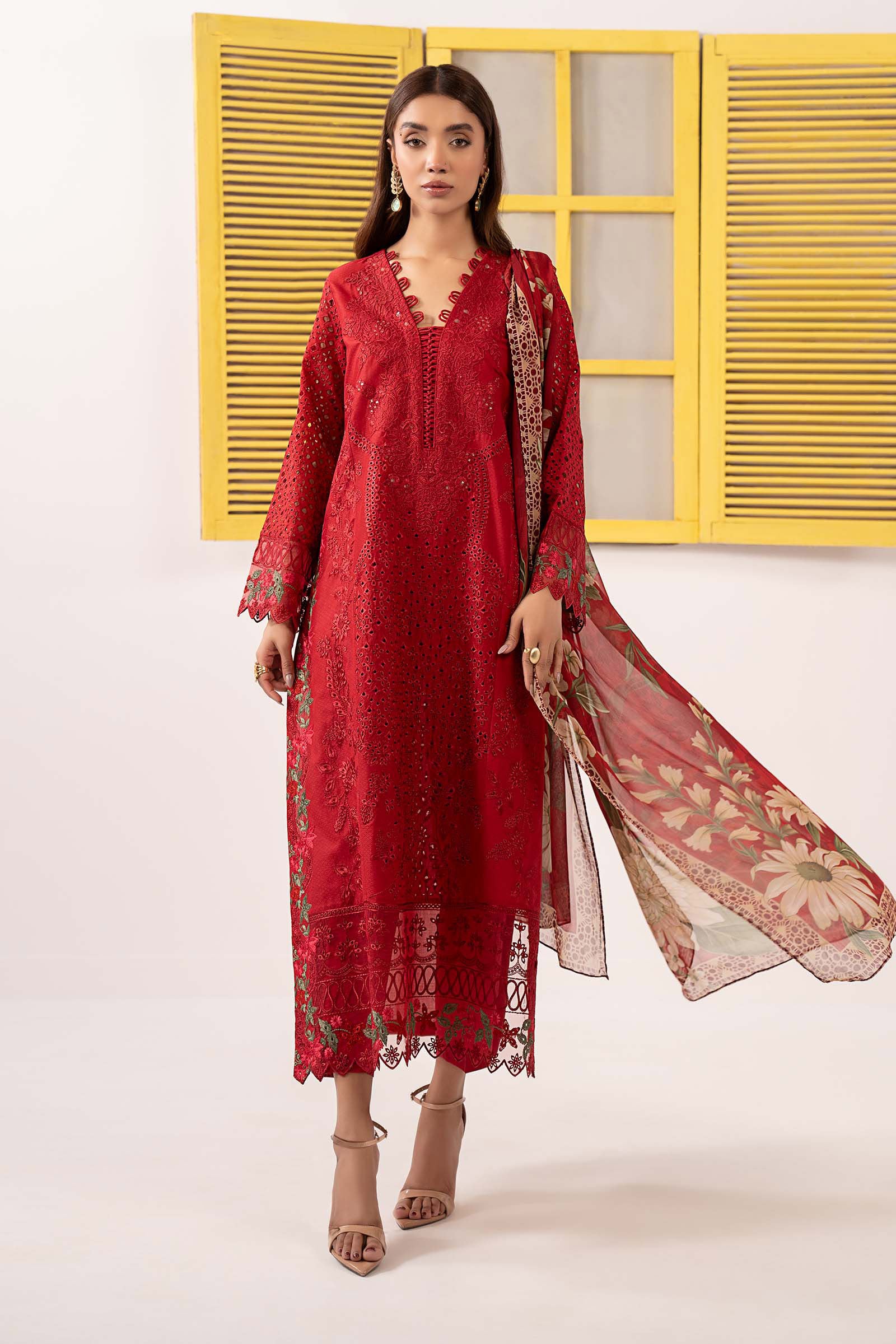 Maria B | Eid Collection 26 | 3 Piece Embroidered Dobby Lawn Suit