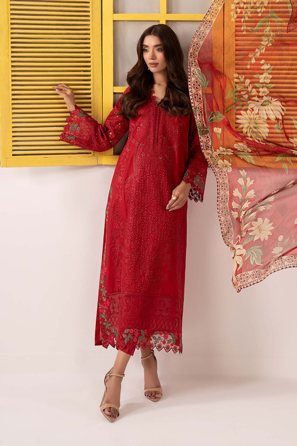 Maria B | Eid Collection 26 | 3 Piece Embroidered Dobby Lawn Suit