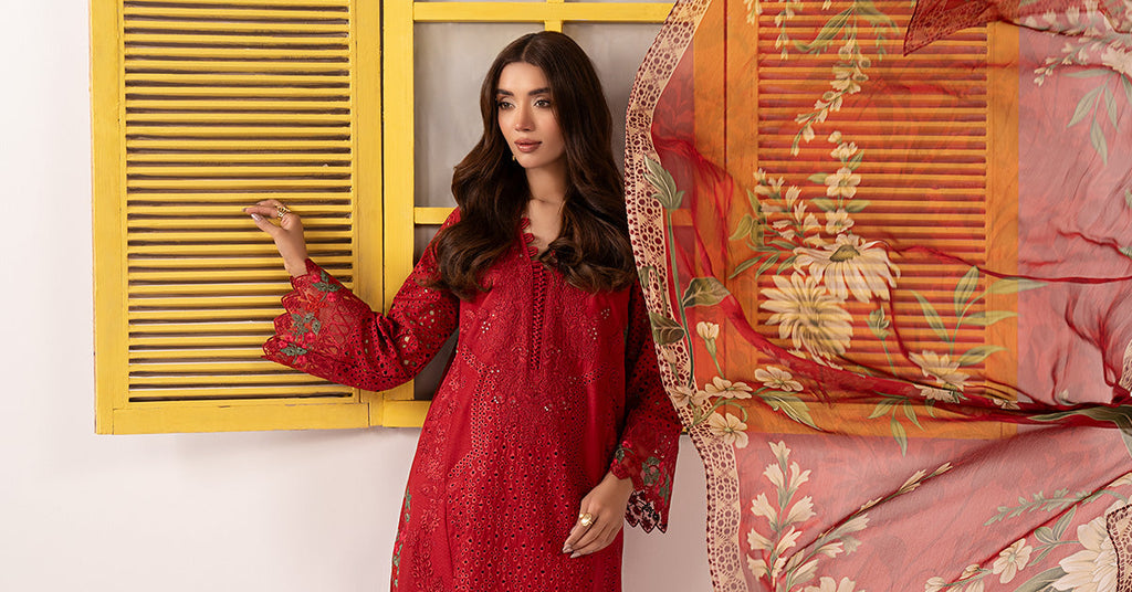 Maria B | Eid Collection 26 | 3 Piece Embroidered Dobby Lawn Suit