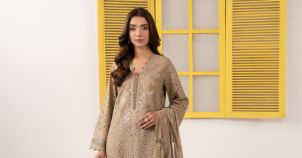 Maria B | Eid Collection 26 | 3 Piece Embroidered Dobby Lawn Suit