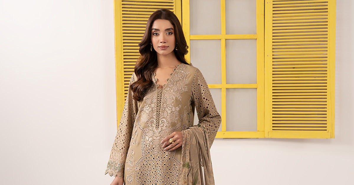 Maria B | Eid Collection 26 | 3 Piece Embroidered Dobby Lawn Suit