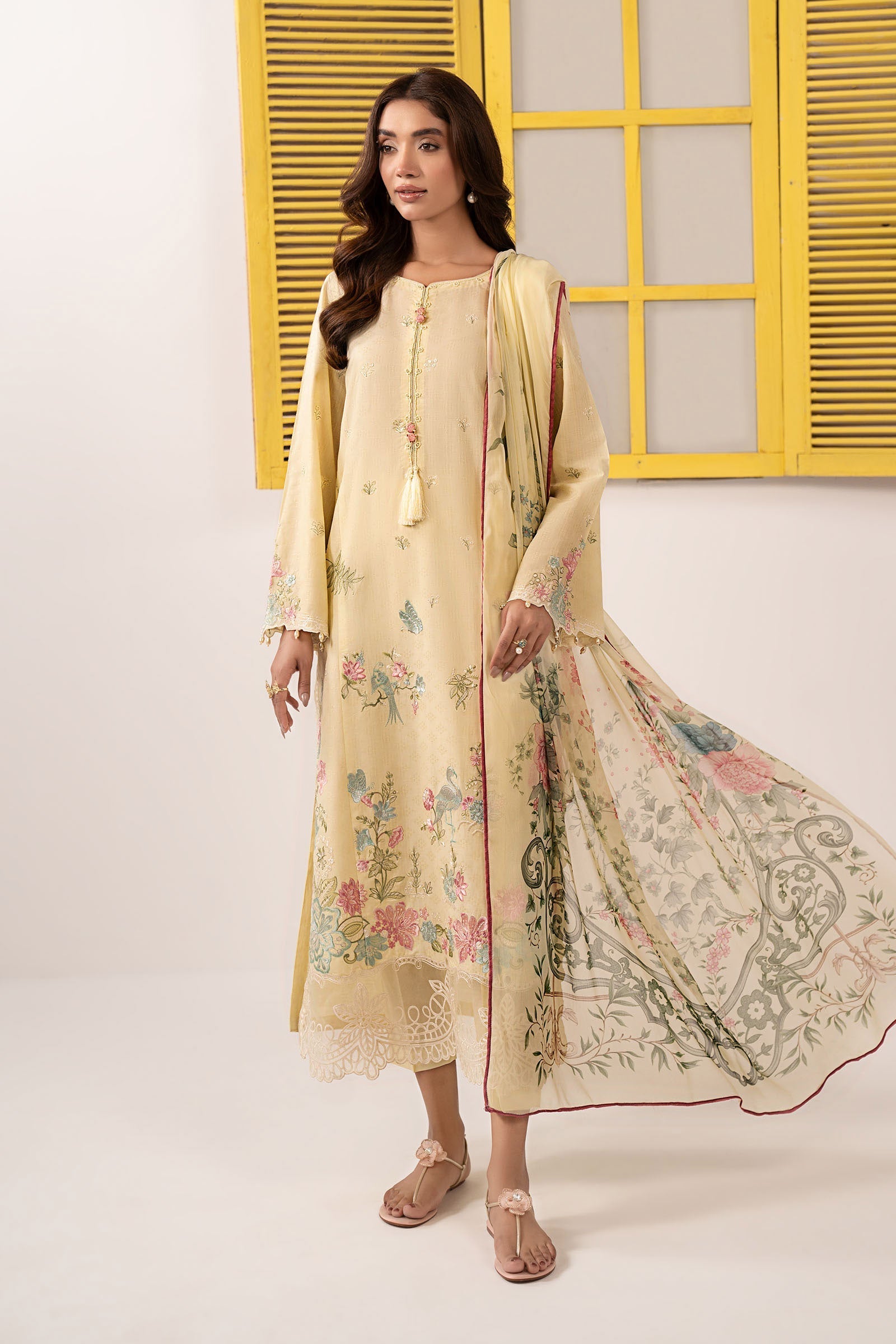 Maria B | Eid Collection 26 | 3 Piece Embroidered Dobby Lawn Suit