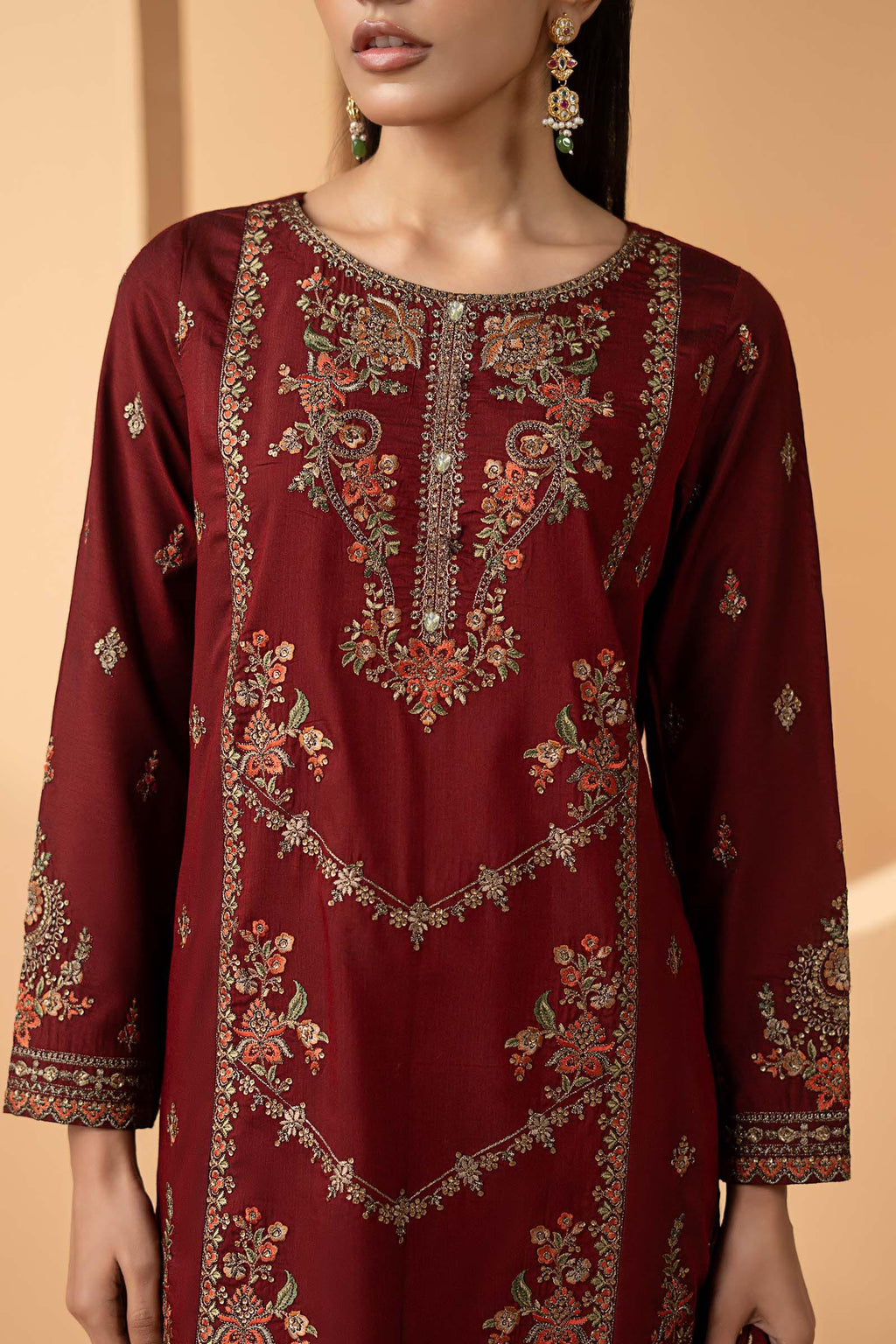 Maria B | Eid Collection 26 | 3 Piece Embroidered Double Warp Silk Suit