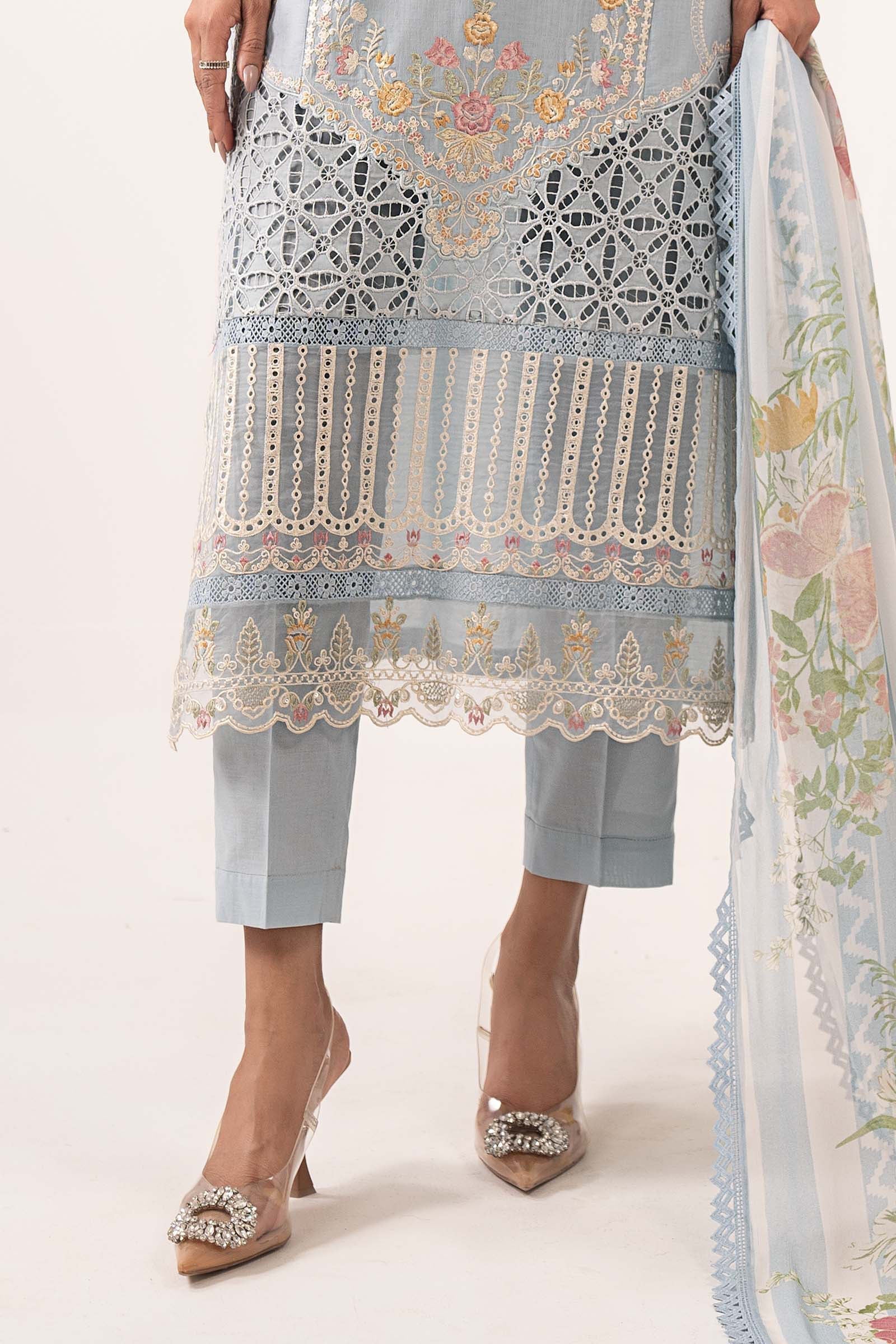 Maria B | Eid Collection 26 | 3 Piece Embroidered Dobby Lawn Suit
