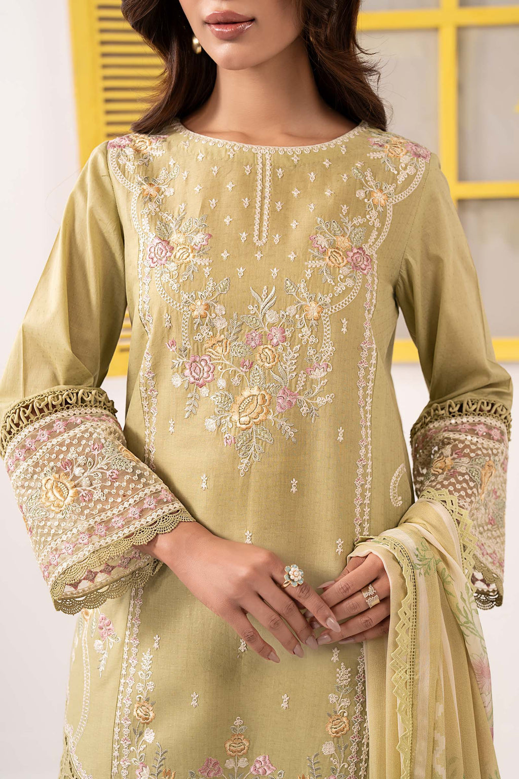 Maria B | Eid Collection 26 | 3 Piece Embroidered Dobby Lawn Suit