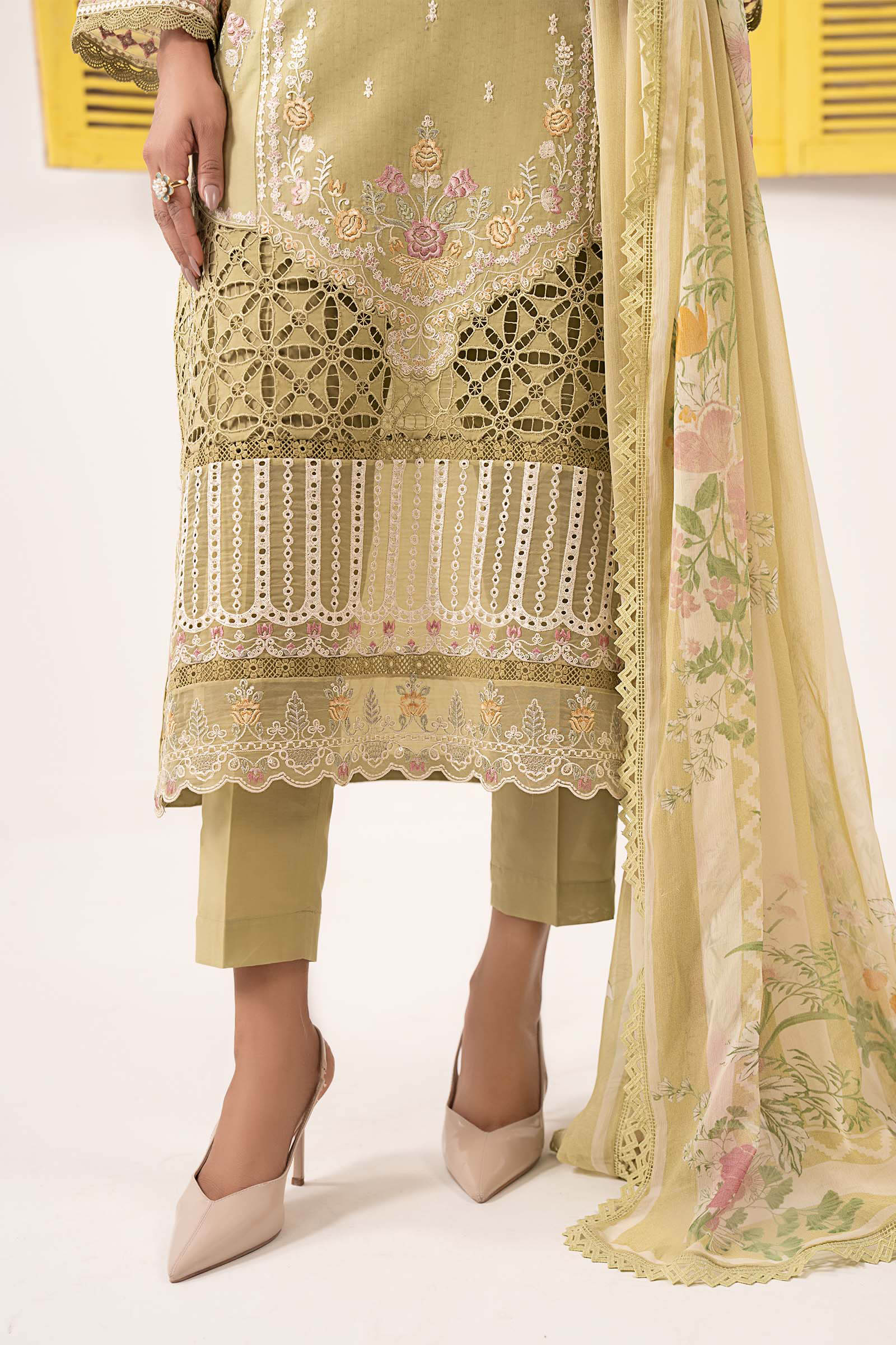 Maria B | Eid Collection 26 | 3 Piece Embroidered Dobby Lawn Suit